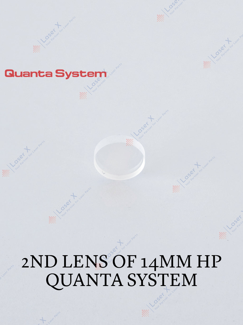 2nd lens of 14 mm handpiece for Quanta System laser hair removal device (OBM003155), Duetto, Thunder, Light, Domino