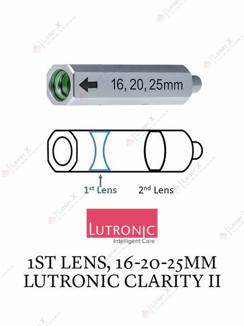 1st Lens, 16-20-25mm Cartridge Handpiece, Lutronic Clarity II
