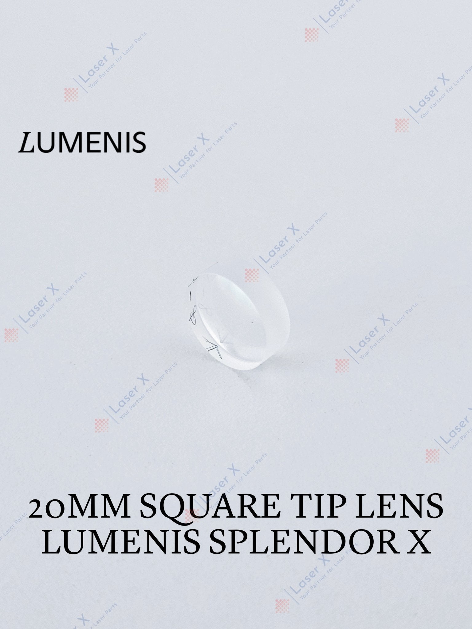 20x20mm Square Tip Lens, Lumenis Splendor X | SPNB151520