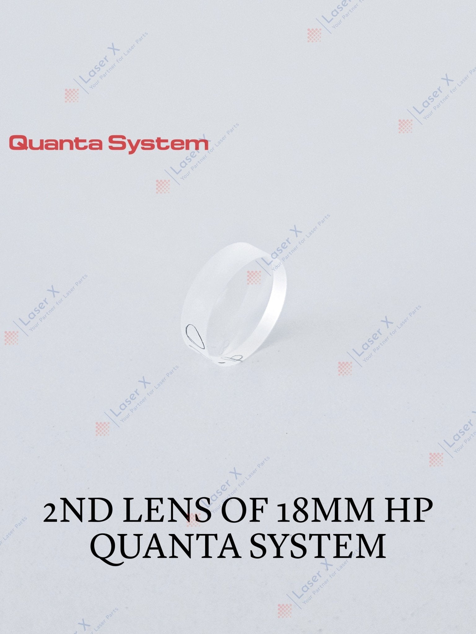 2nd Handpiece Lens, 18mm, Quanta System Duetto, Thunder | OBM003156