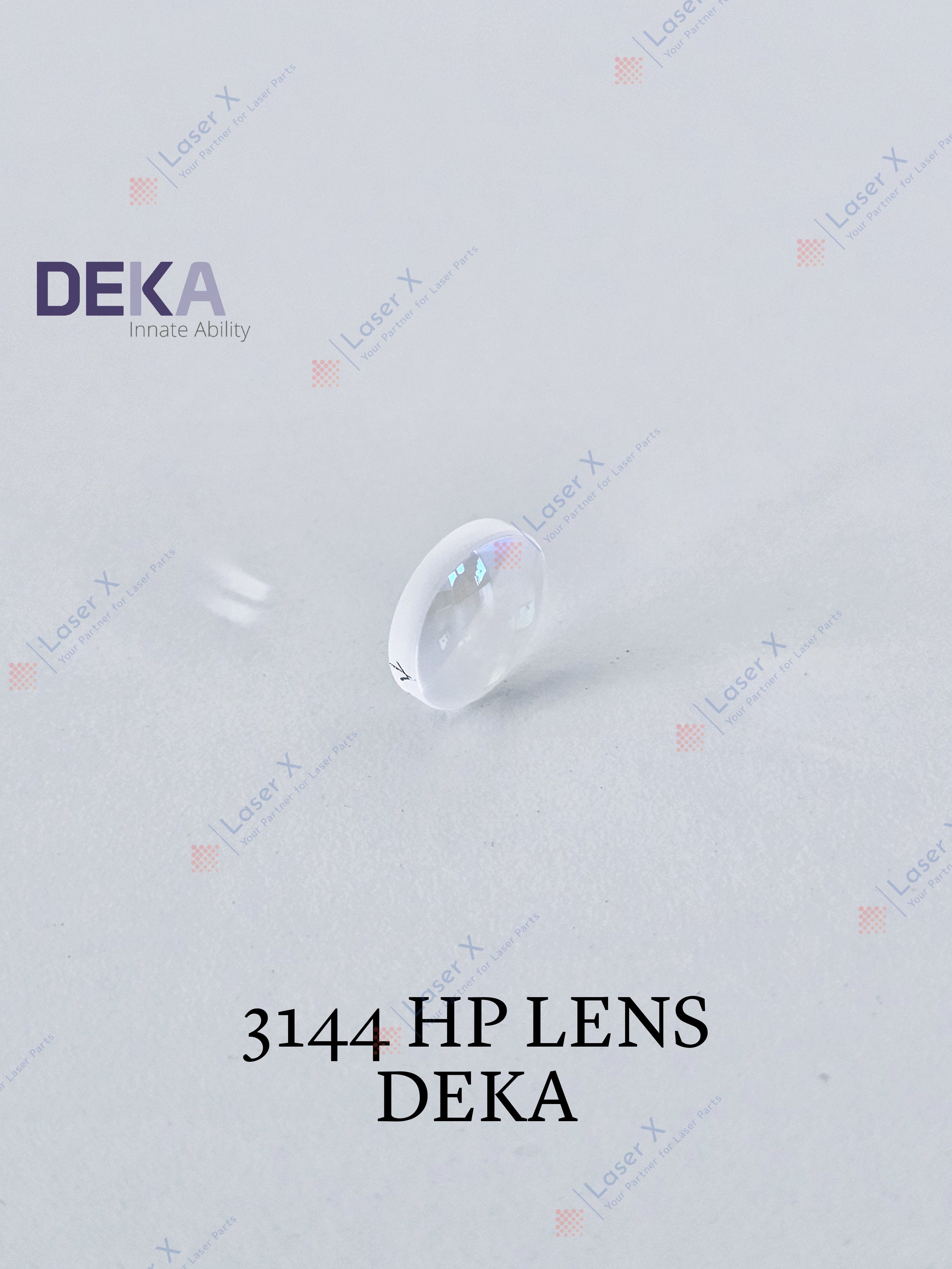 Handpiece lens for DEKA laser hair removal devices (080203144), compatible with Motus, Again, Synchro Replay, replacement lens.