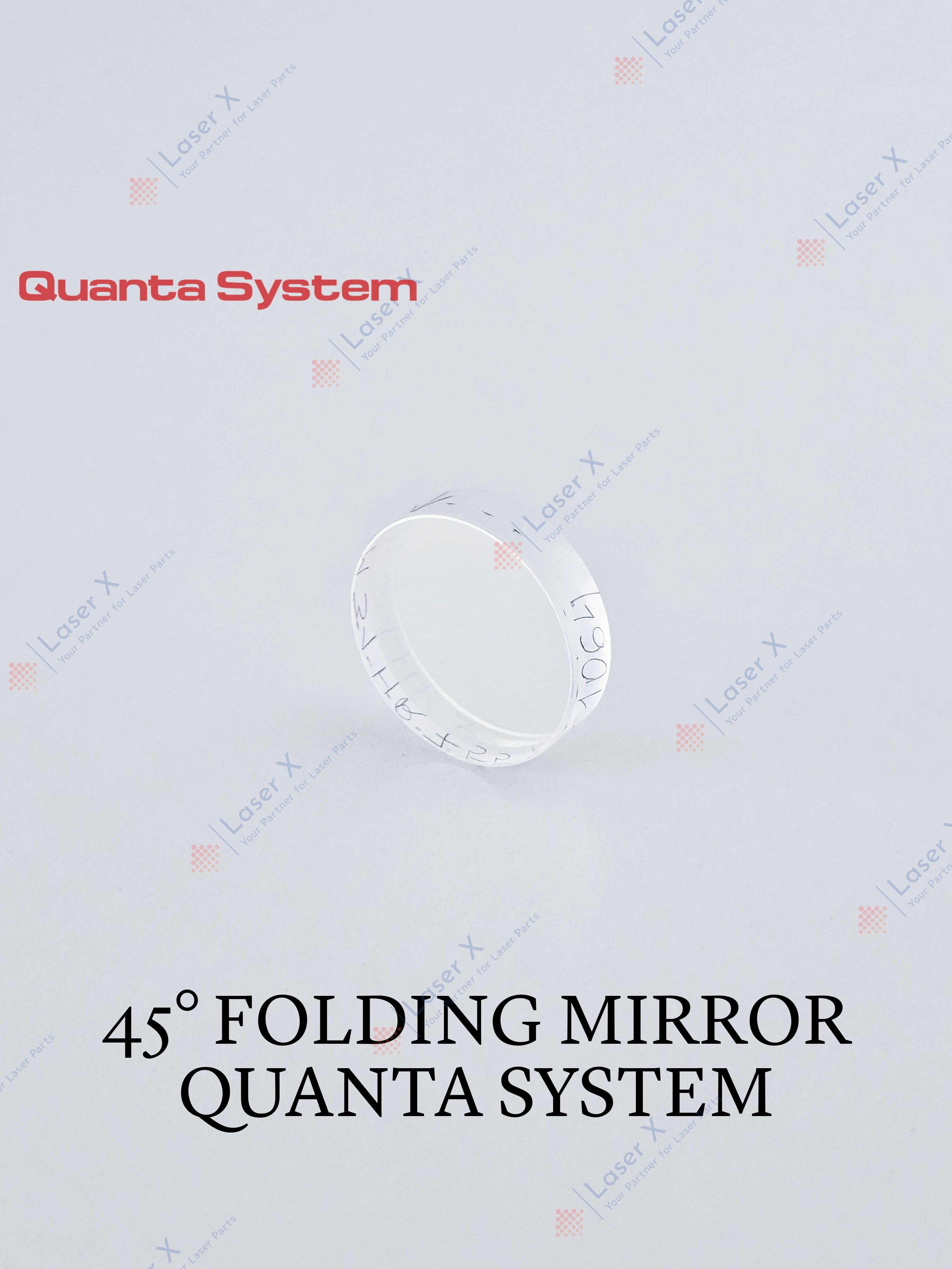 45° HR folding mirror for Quanta System laser hair removal device (OBM000231), Duetto, Thunder, Light, Domino