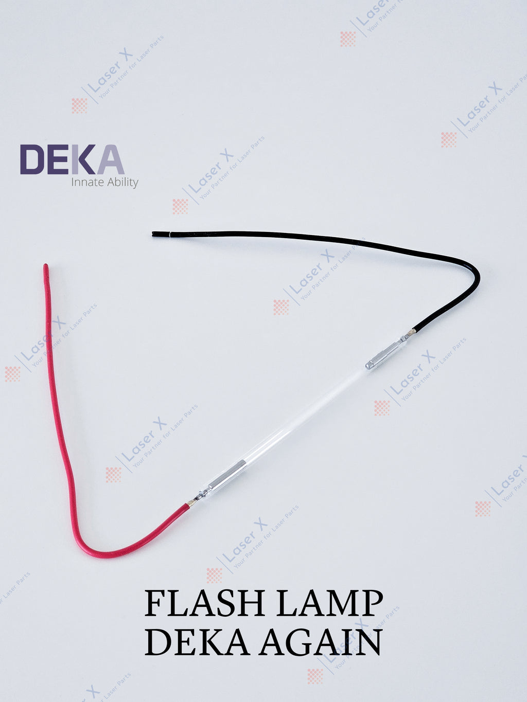Flash lamp (USA) for DEKA Again laser hair removal device (022500069), replacement xenon flashlamp for laser system.