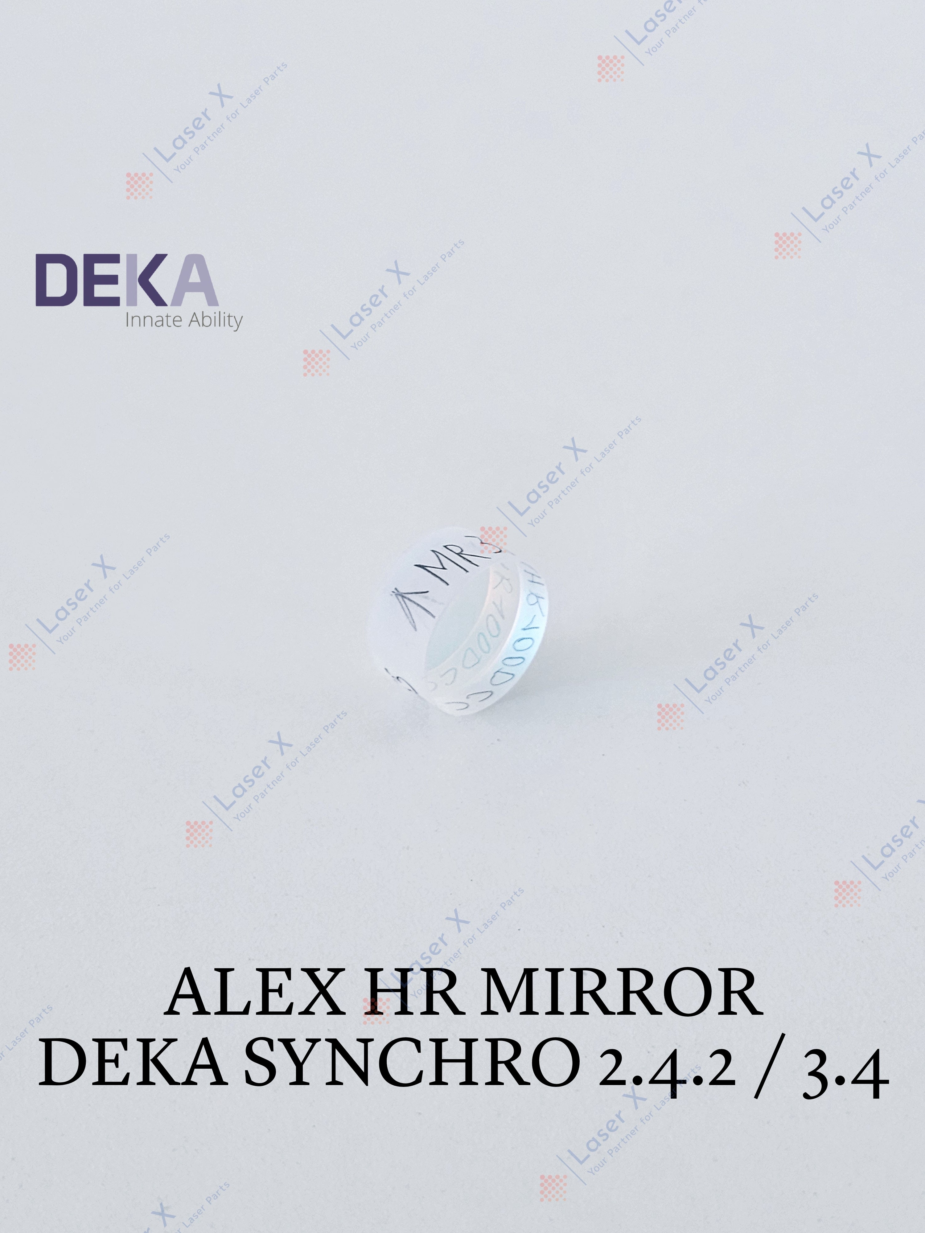 Alexandrite HR mirror 755 nm for DEKA Synchro Replay (080201078), high-reflectivity laser optic.