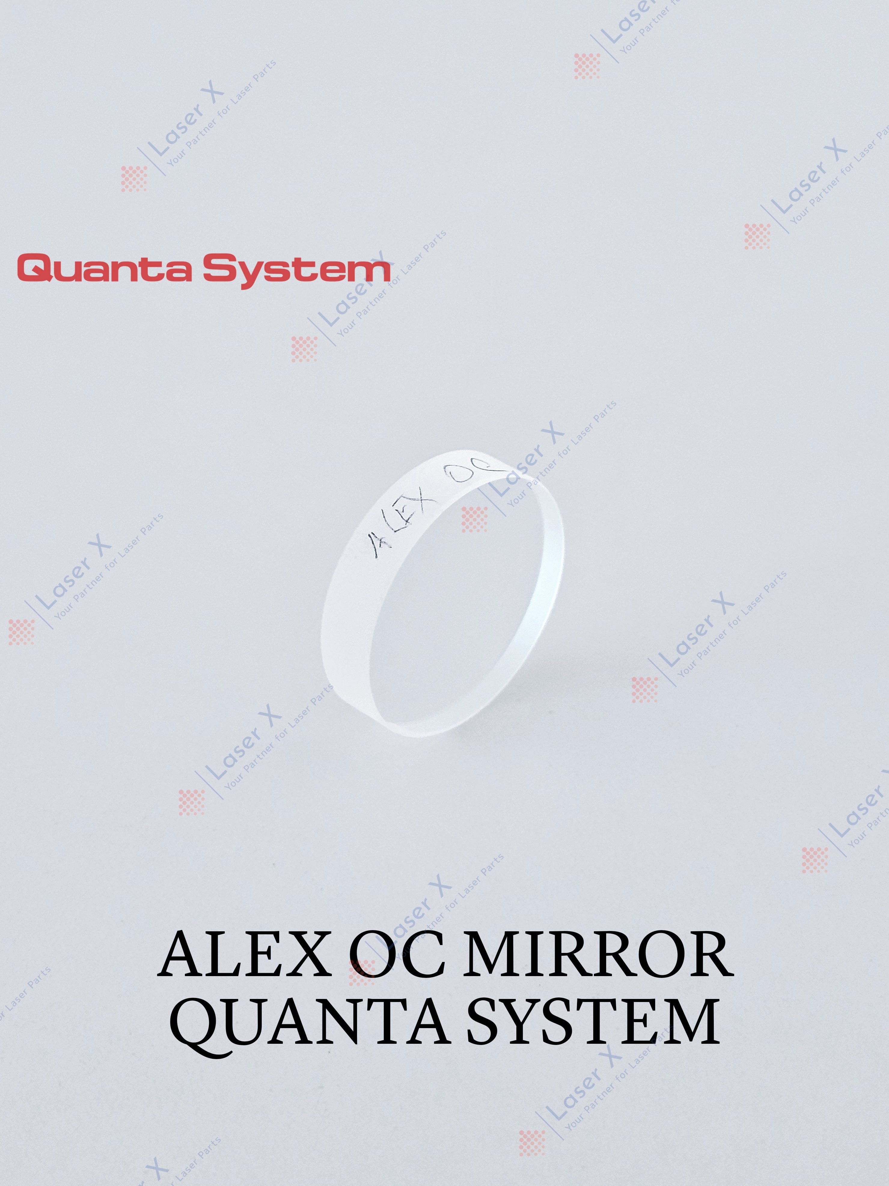 Alexandrite OC mirror for Quanta System laser (OBQ000564; OBM001221), Duetto, Thunder, Light, Domino, output coupler 