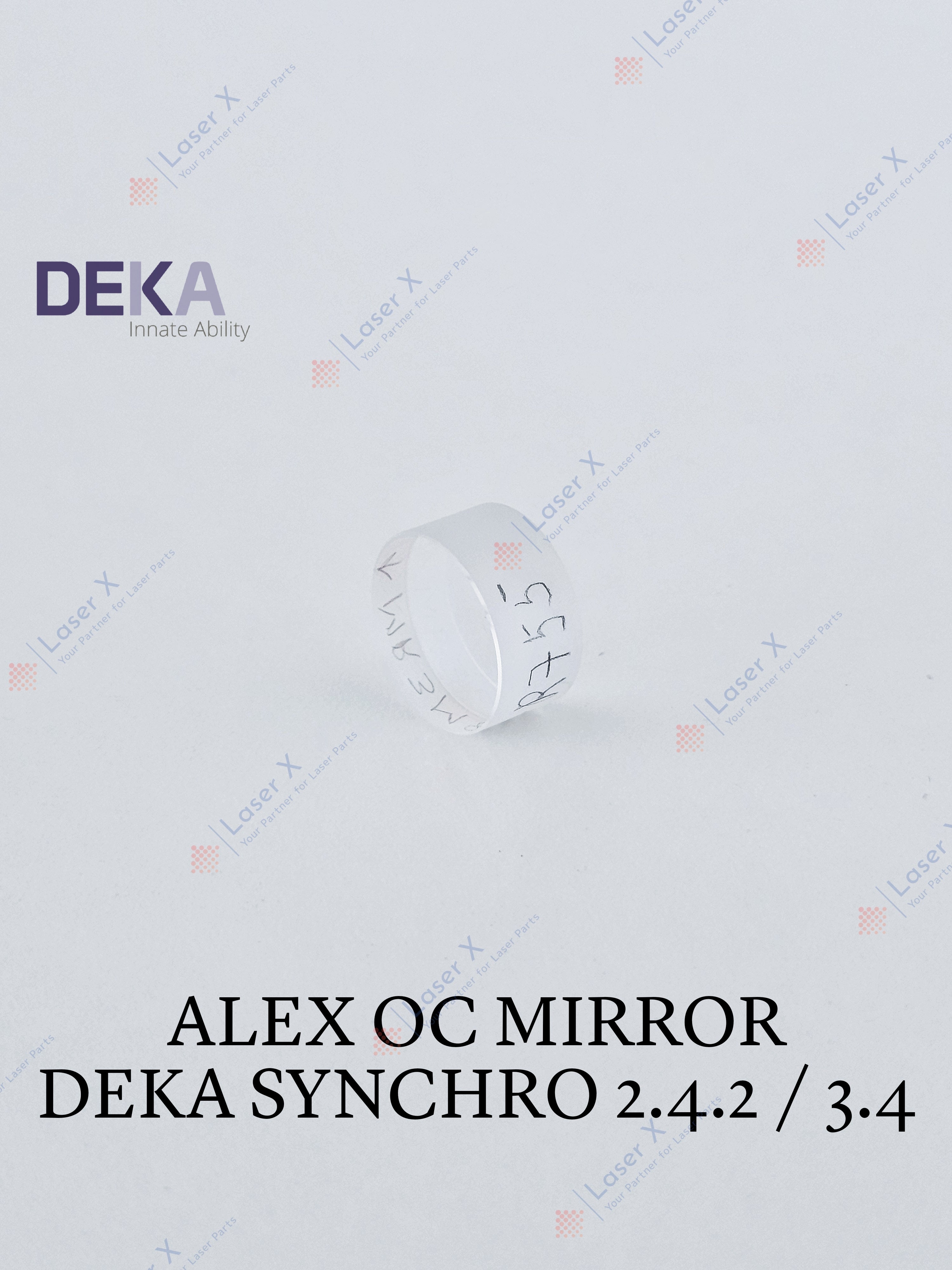 Alexandrite OC mirror 755 nm for DEKA Synchro Replay laser (080201079), high-quality output coupler ensuring stable beam.