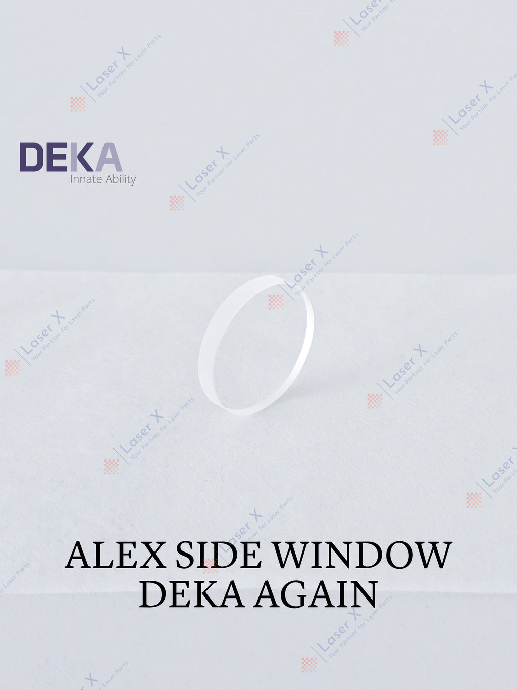 Alexandrite protective window 755 nm for DEKA Again laser hair removal device (080202056), protective laser optic.