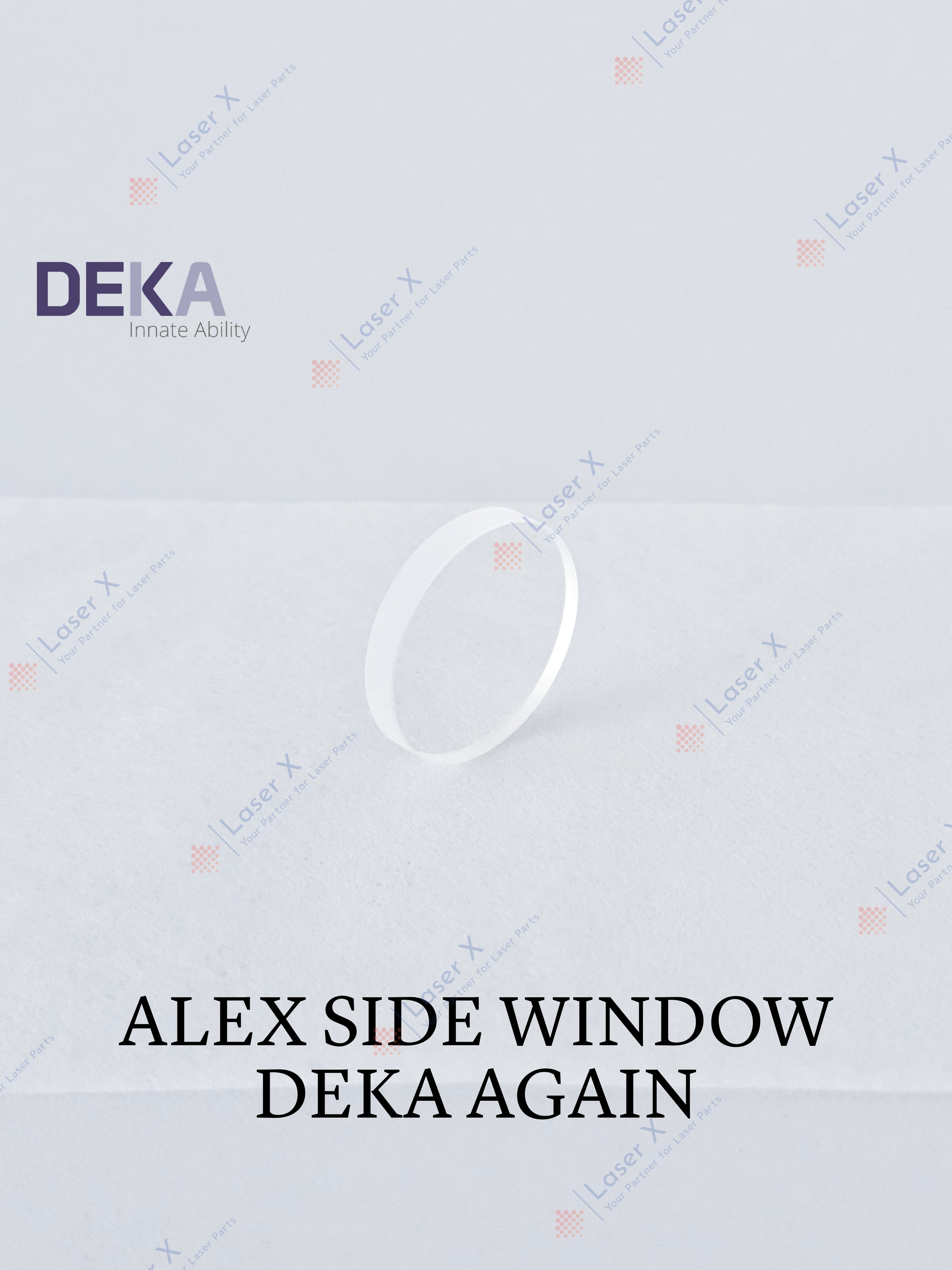 Alexandrite protective window 755 nm for DEKA Again laser hair removal device (080202056), protective laser optic.
