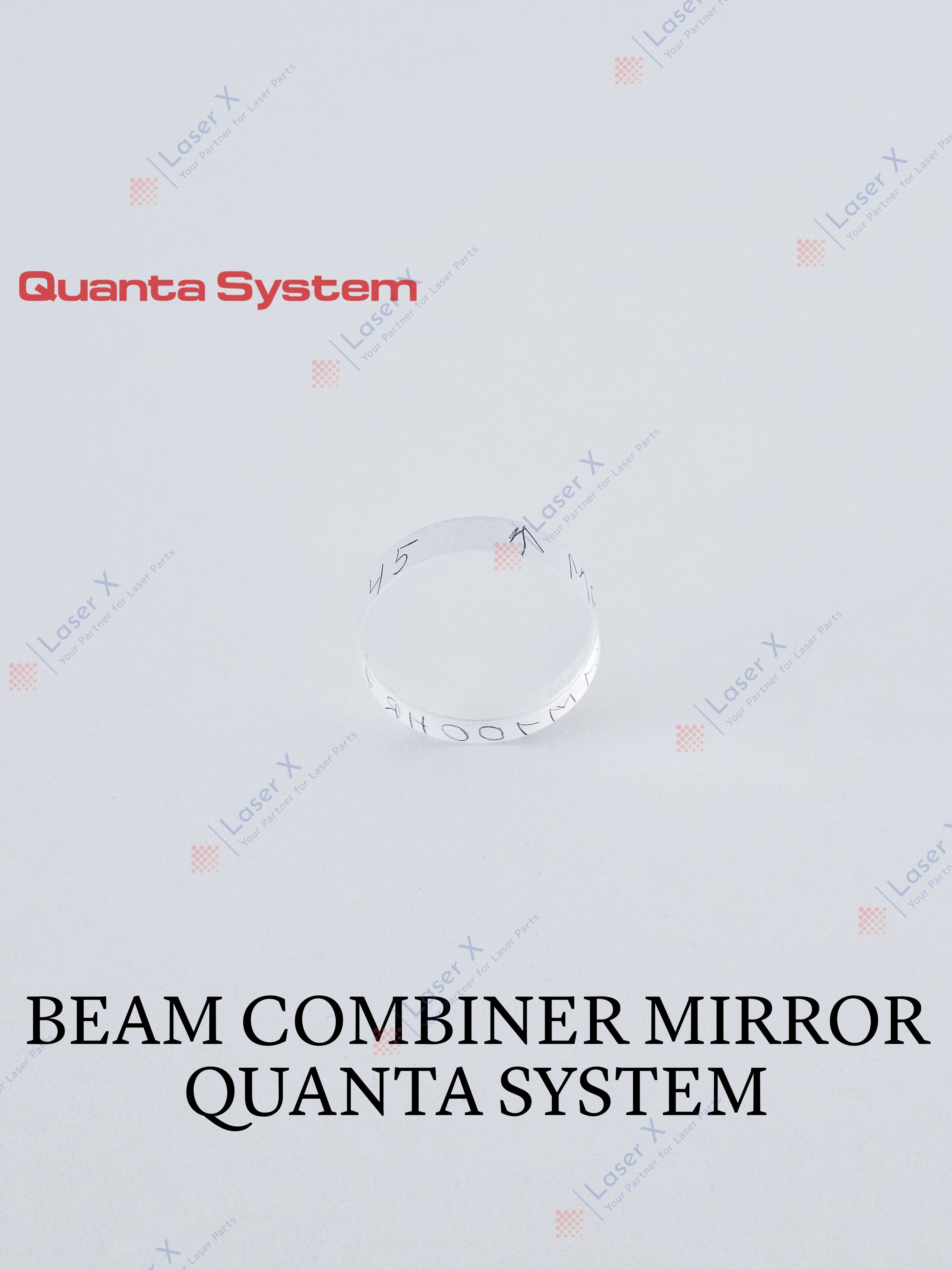 45° beam combiner dichroic mirror for Quanta System laser hair removal device (OBM000230), optic. Duetto, Thunder, Light, Domino