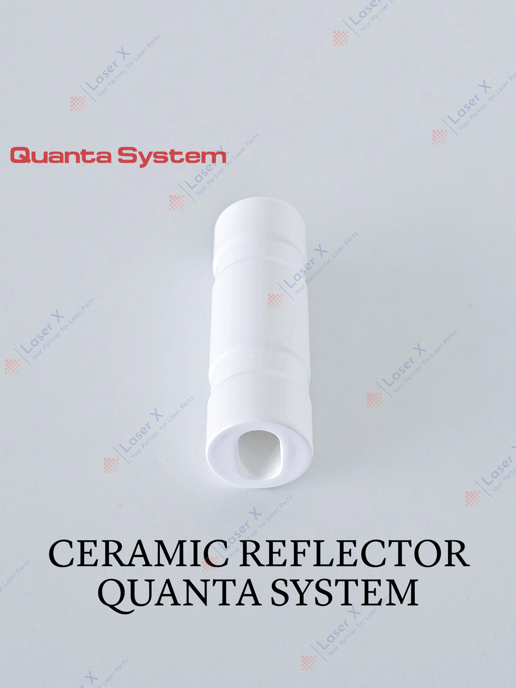 Ceramic cavity reflector for Quanta System Duetto, Domino and Light laser hair removal devices, replacement cavity reflector.