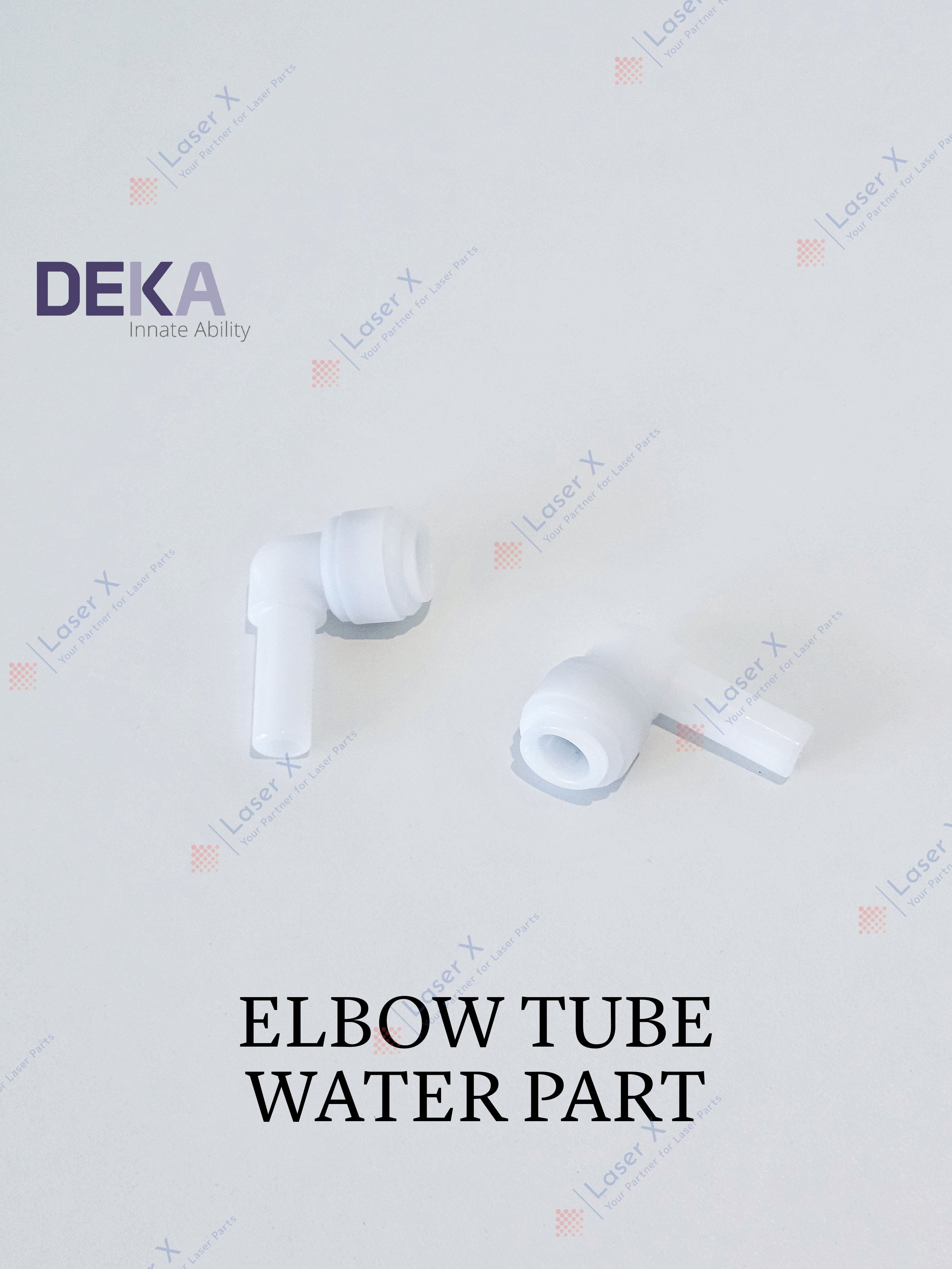 Elbow water tube for DEKA laser hair removal devices (052701001), compatible with Motus, Again, Synchro Replay.