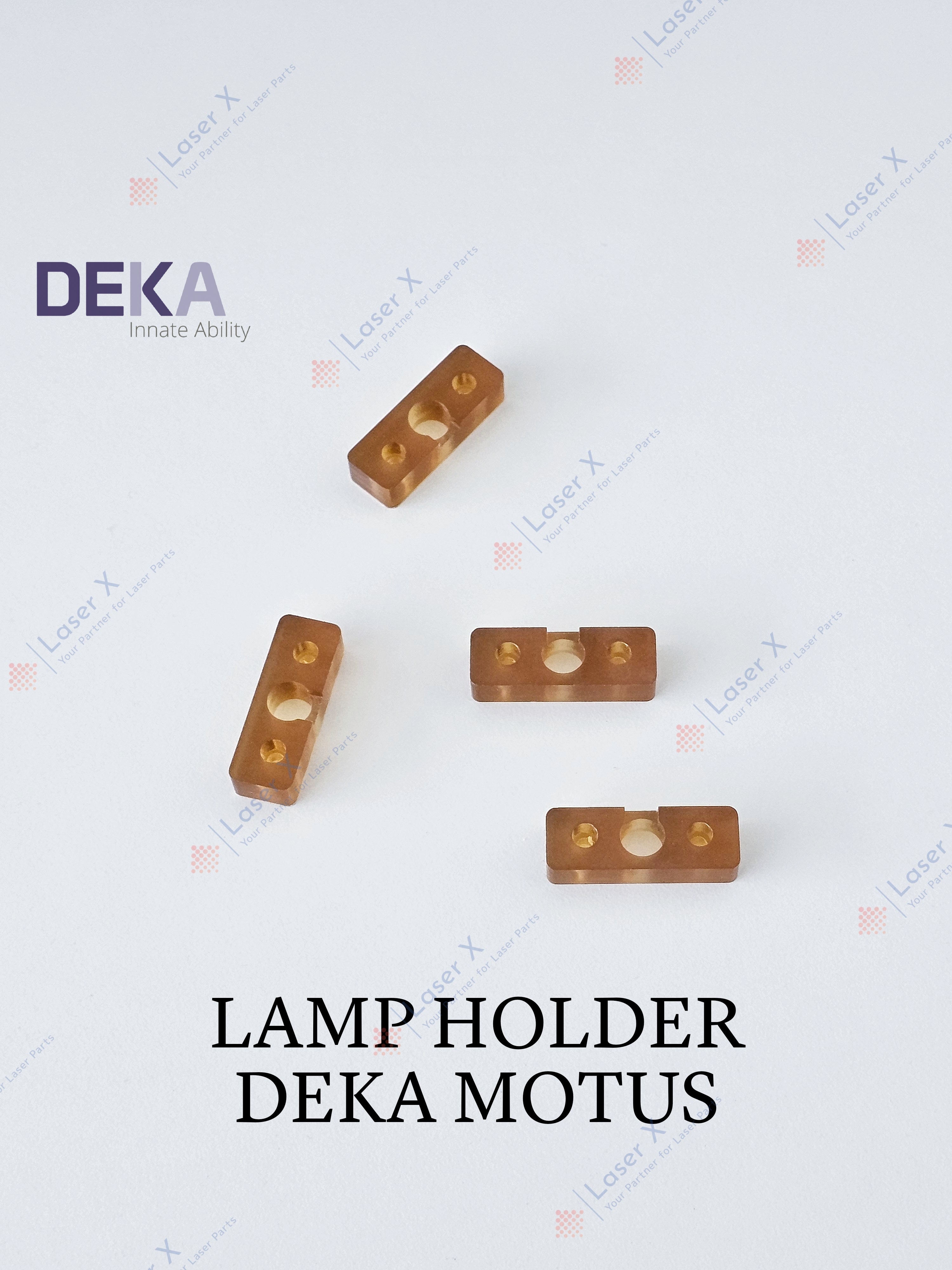 Lamp holder for DEKA Motus laser hair removal device (04390004A), replacement lamp mounting holder.