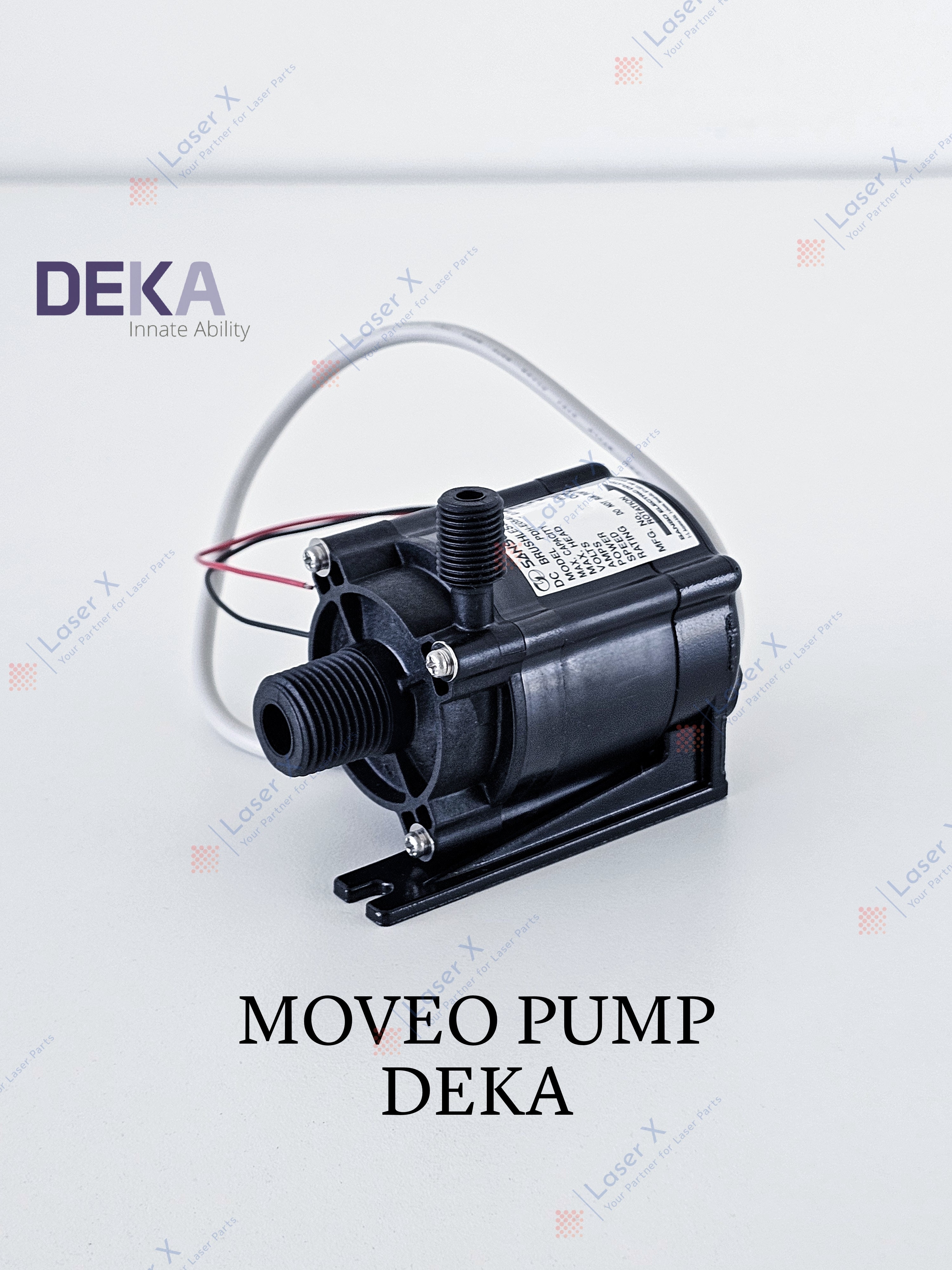 Moveo water pump for DEKA laser hair removal devices (L197A1), compatible with Motus, Again, Synchro Replay.