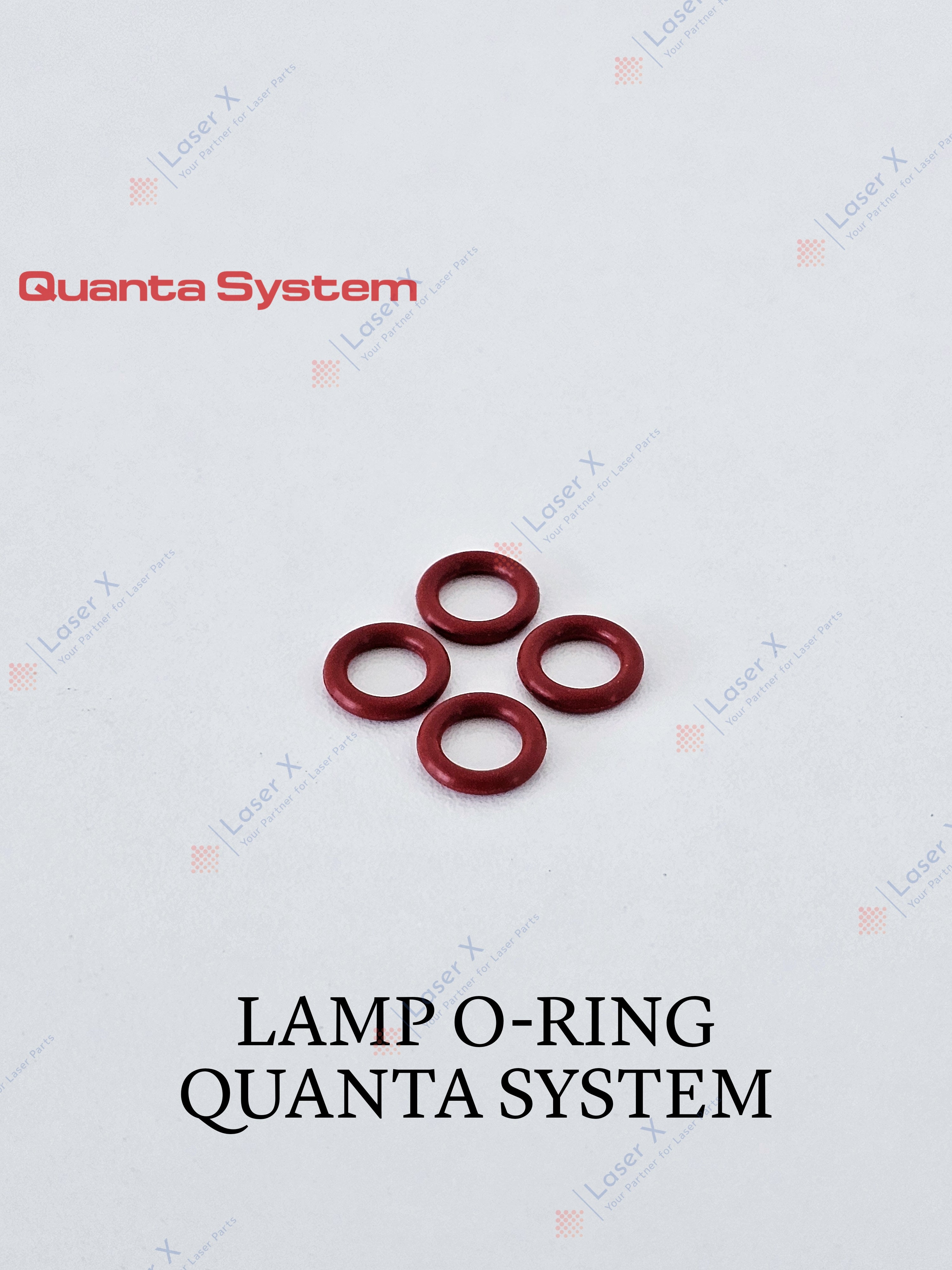 Lamp O-ring for Quanta System laser hair removal device (MBQ000302), Thunder, Duetto, Light, Domino. replacement sealing O-ring.