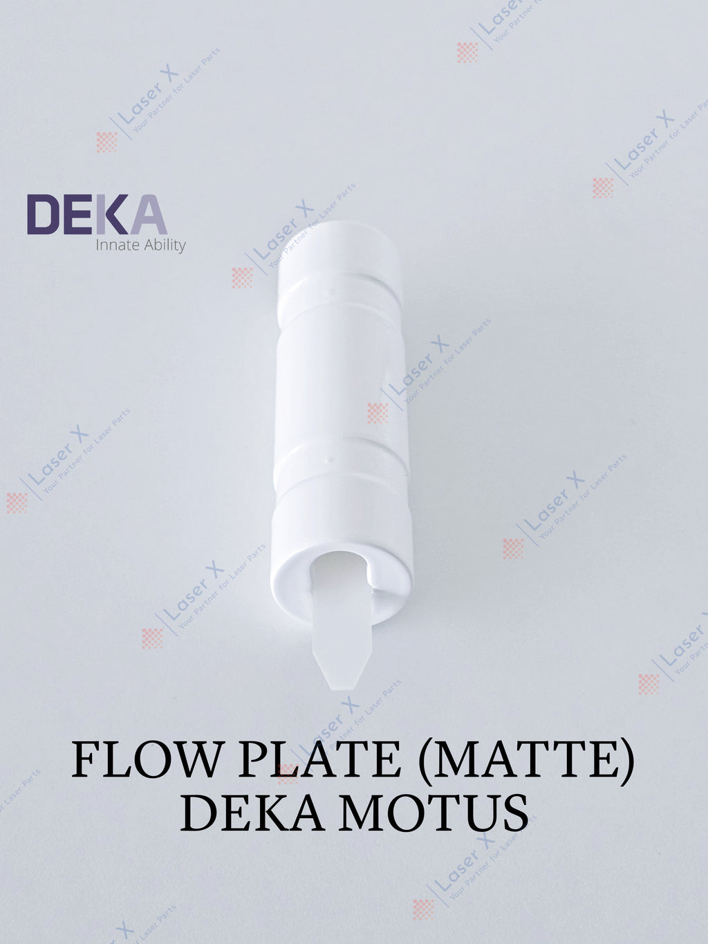 Flow plate, UV filter glass (Matte) for DEKA Motus AX / AY laser hair removal device.