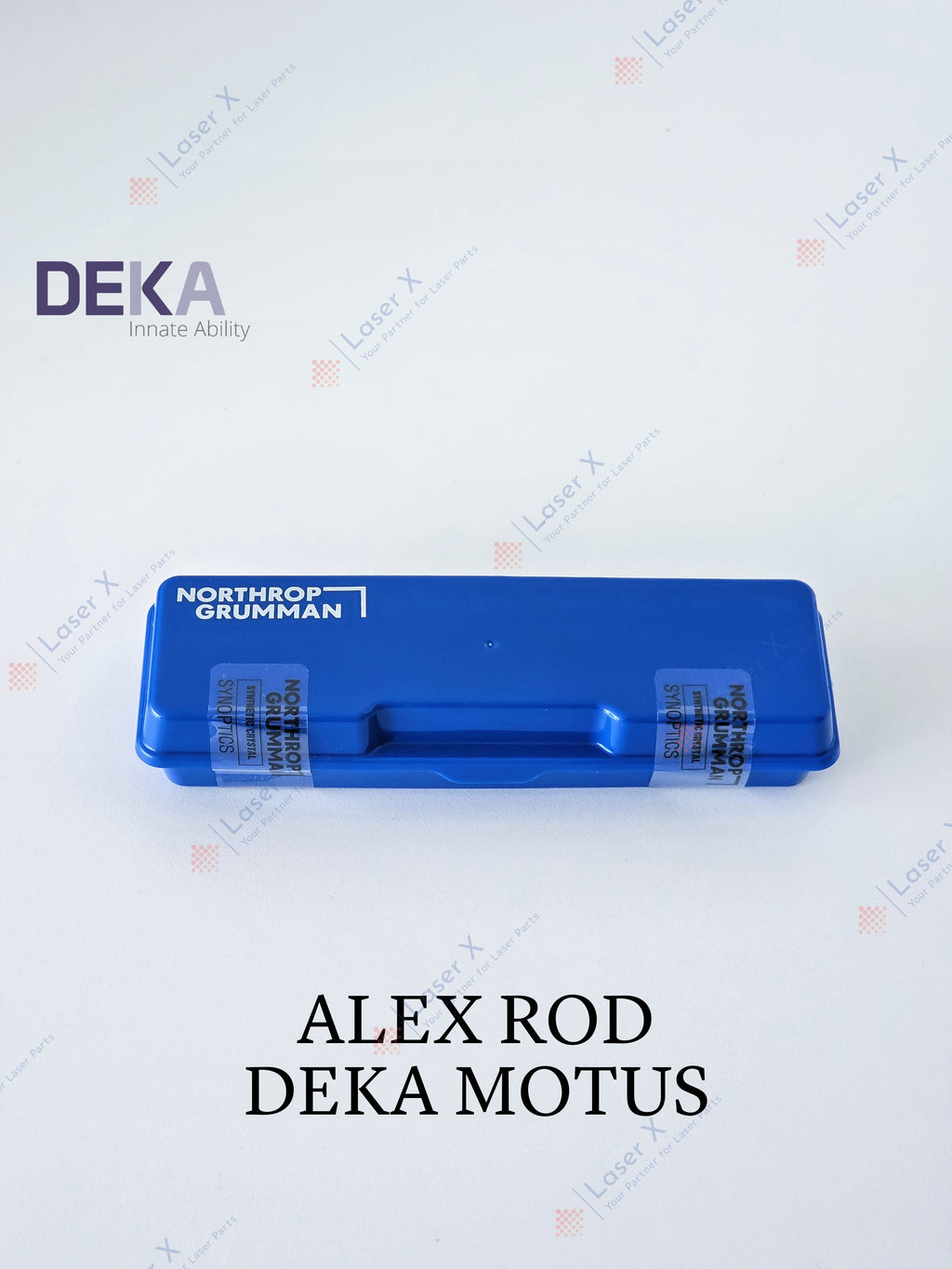 Grooved Alexandrite rod (Northrop Grumman, USA) for DEKA Motus (080500046, T04801), brand new replacement laser crystal