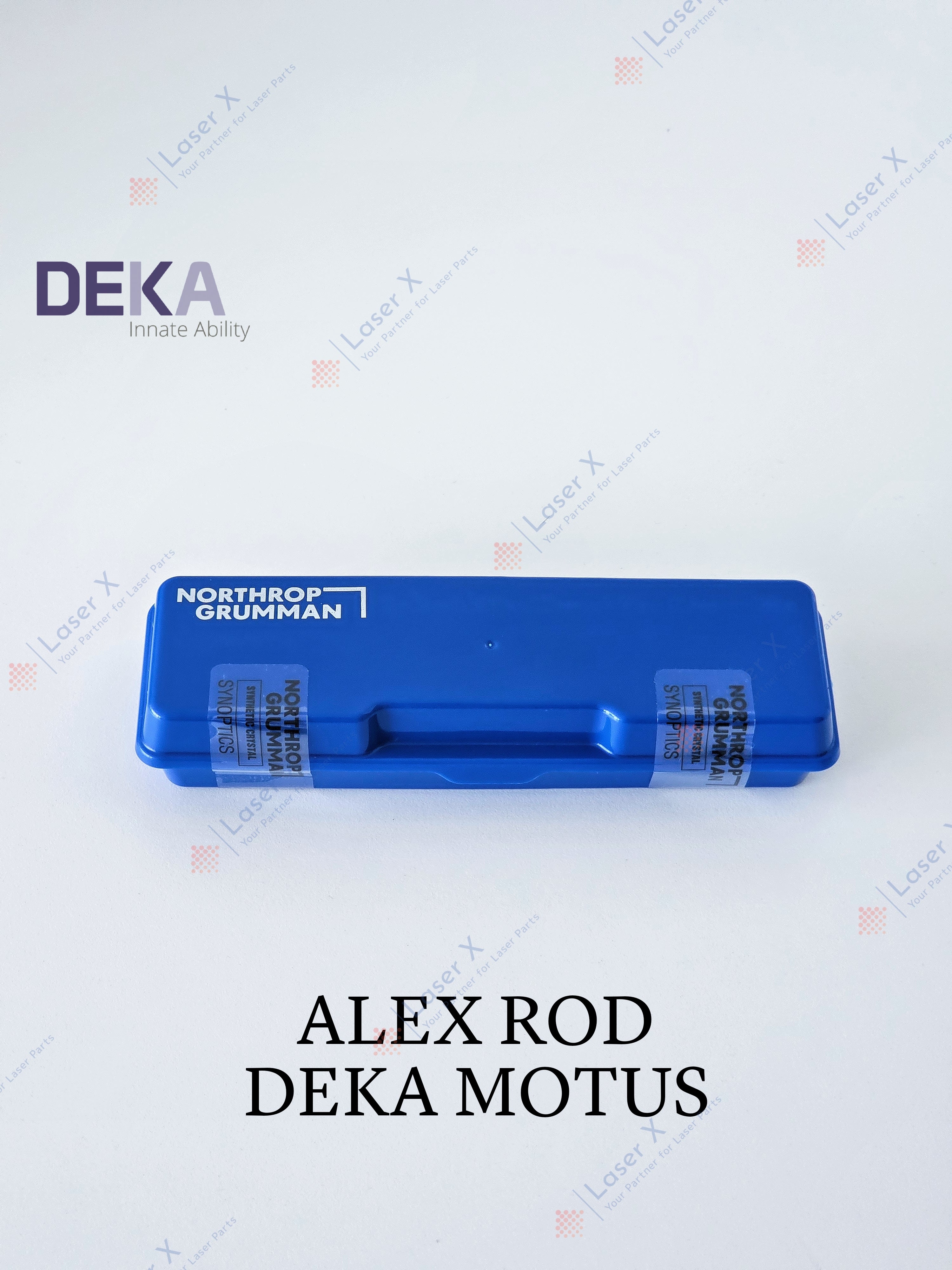 Grooved Alexandrite rod (Northrop Grumman, USA) for DEKA Motus (080500046, T04801), brand new replacement laser crystal