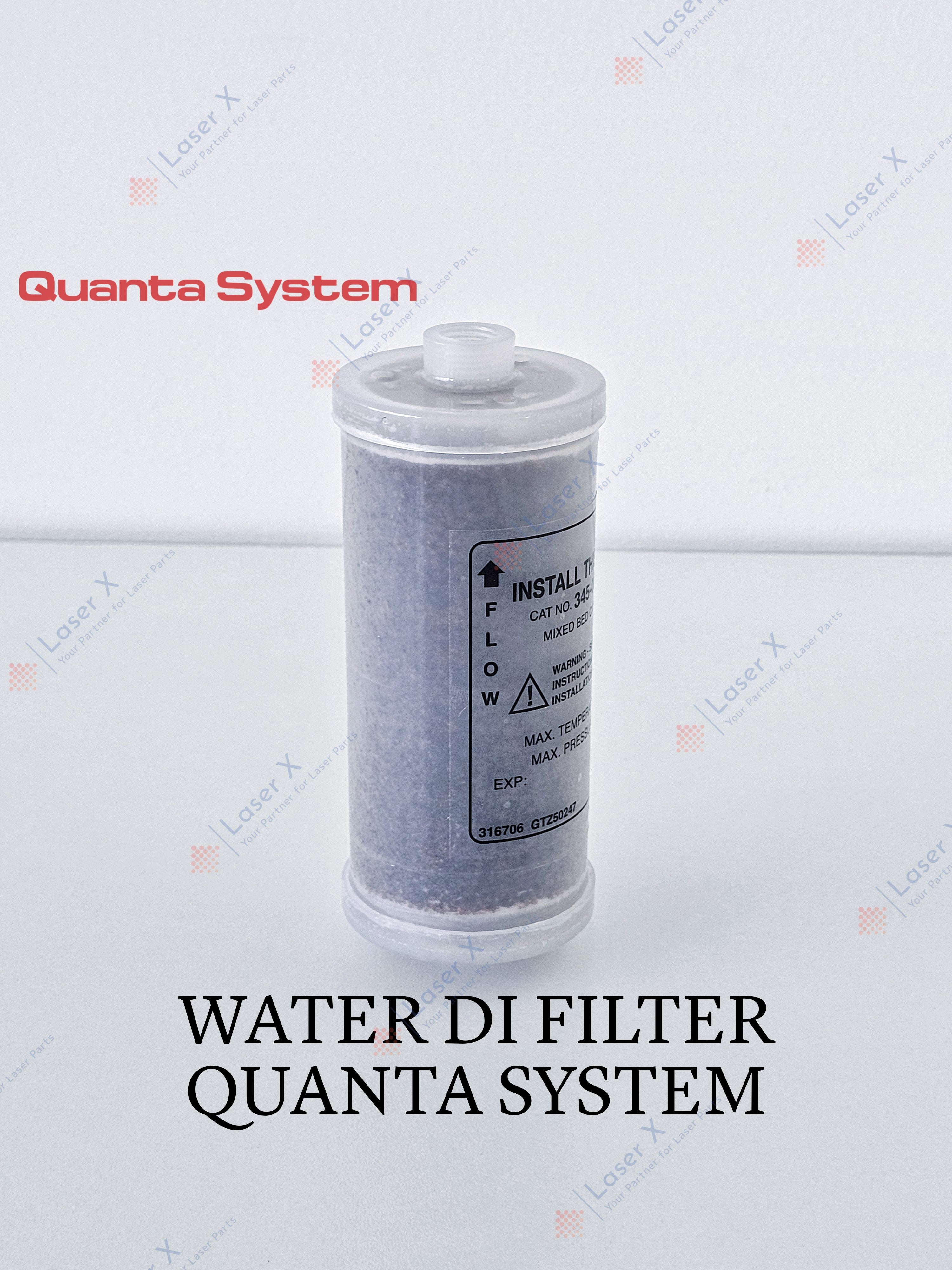 Water de-ionization DI filter for Quanta System laser hair removal devices, Duetto, Light, Domino.