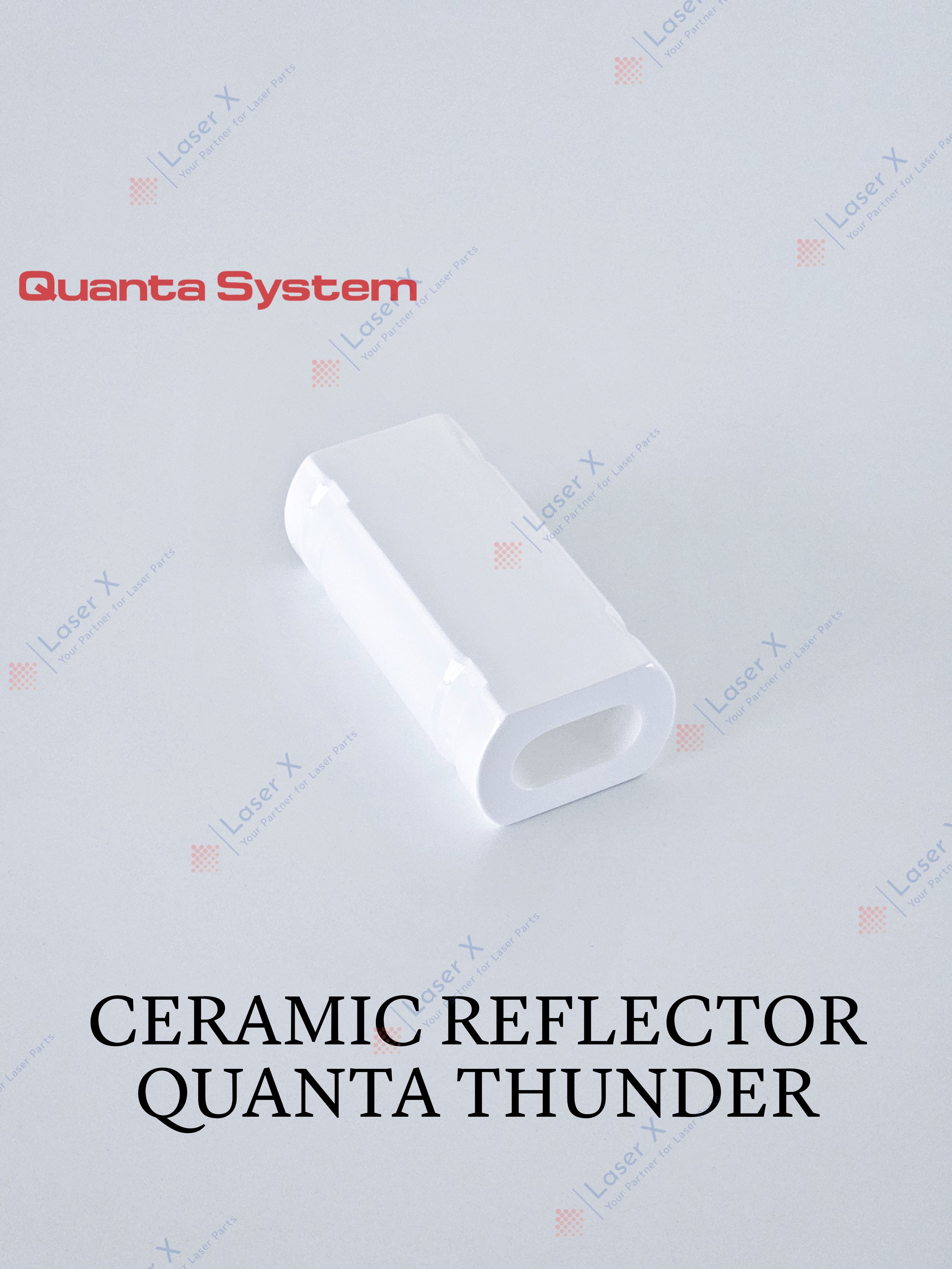 Ceramic cavity reflector for Quanta System Thunder laser hair removal device, replacement laser cavity reflector.
