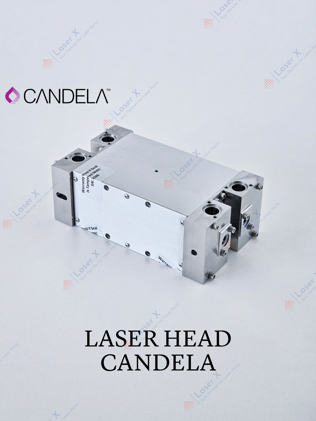 Laser head cavity block for Candela laser devices, replacement laser cavity component.