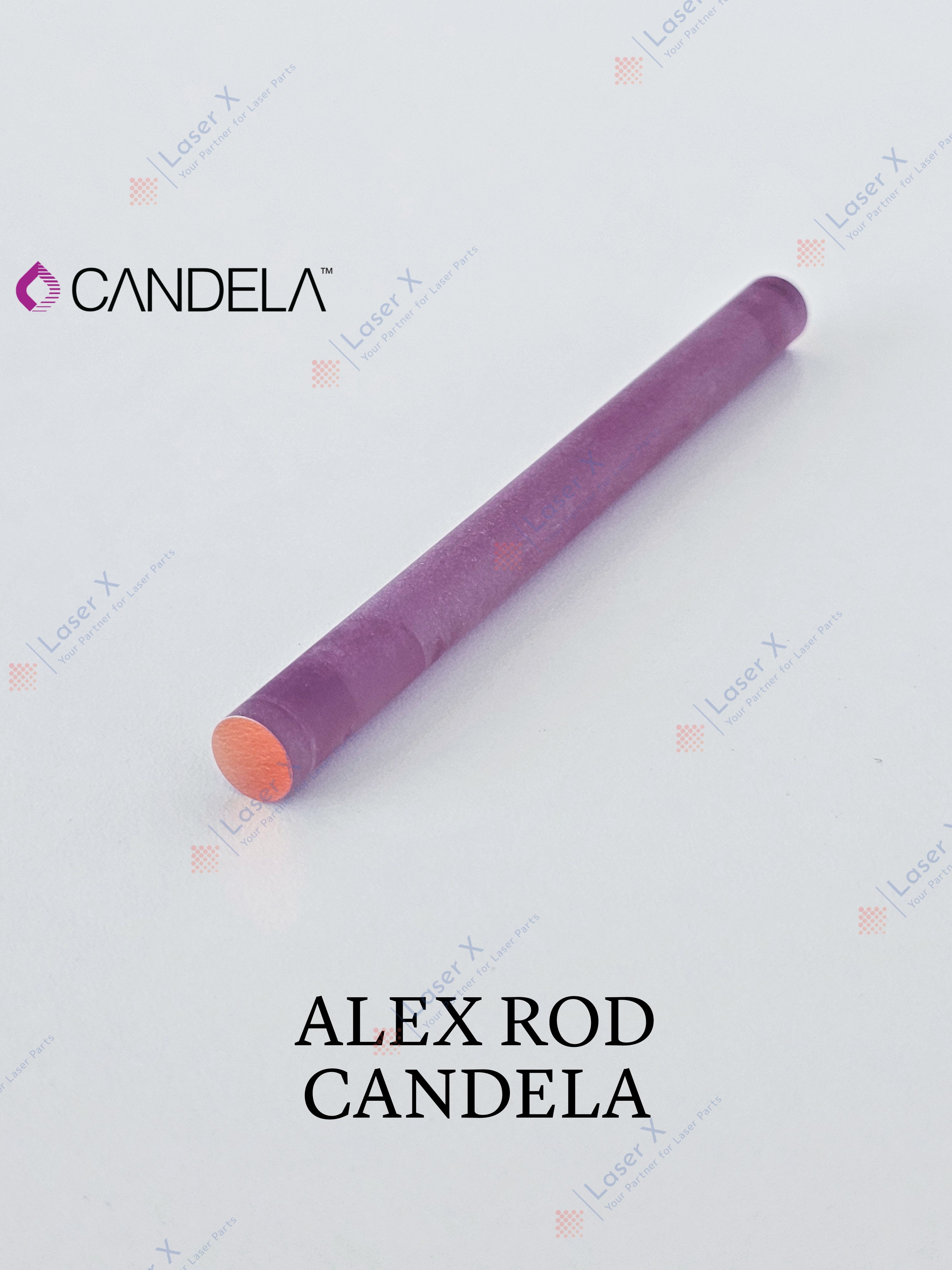 Alexandrite rod for Candela laser device, brand new replacement laser crystal.