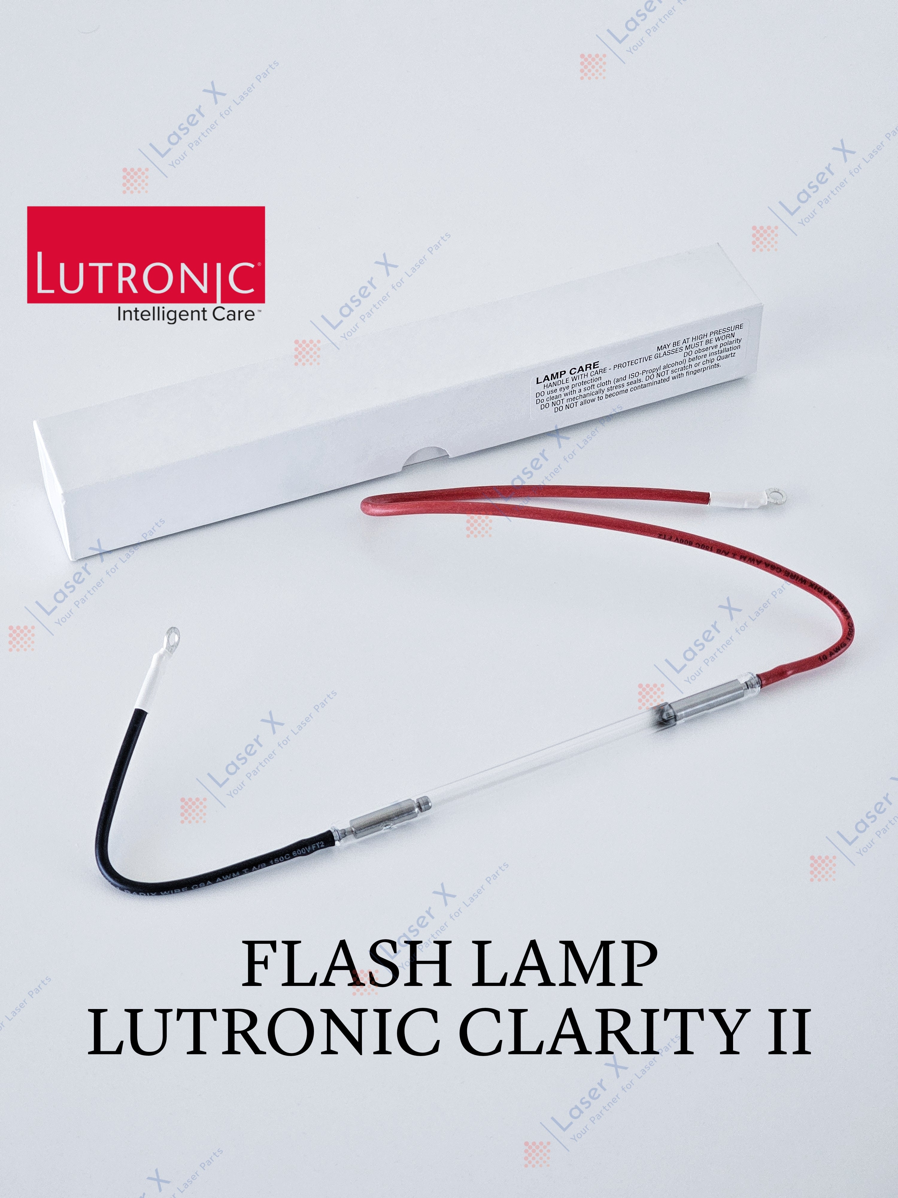 Flash lamp (USA) for Lutronic Clarity II laser device, replacement xenon flashlamp for laser system.
