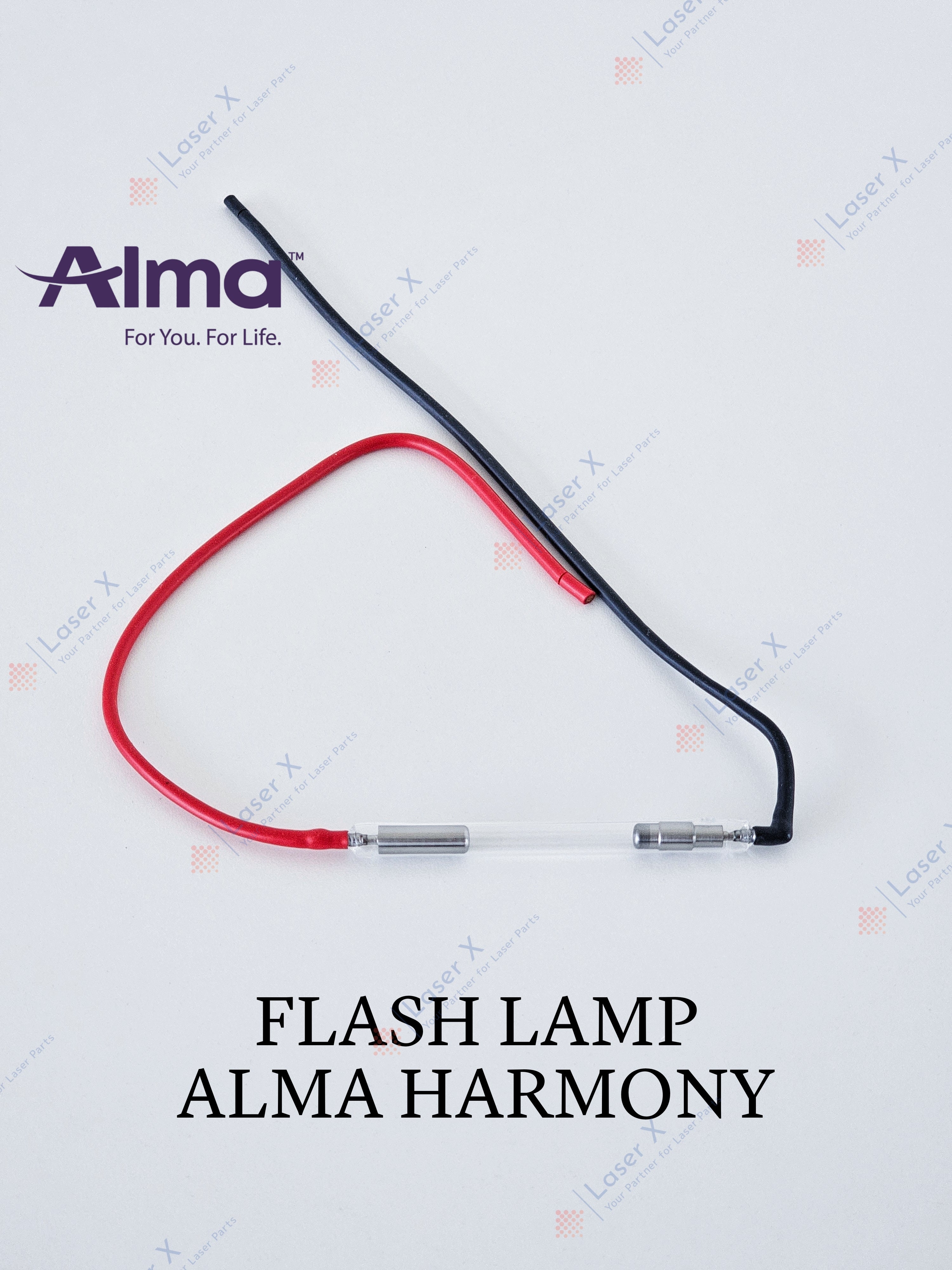 Flash lamp (USA) for Alma Harmony laser device, replacement xenon flashlamp for laser system.