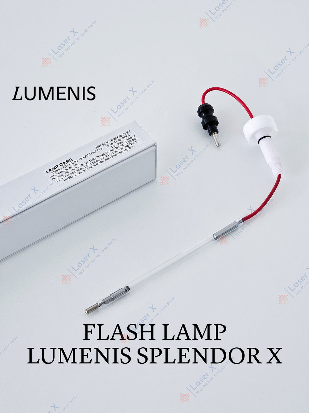 Flash lamp (USA) for Lumenis Splendor X laser (KT-5000000), replacement xenon flashlamp for laser system.