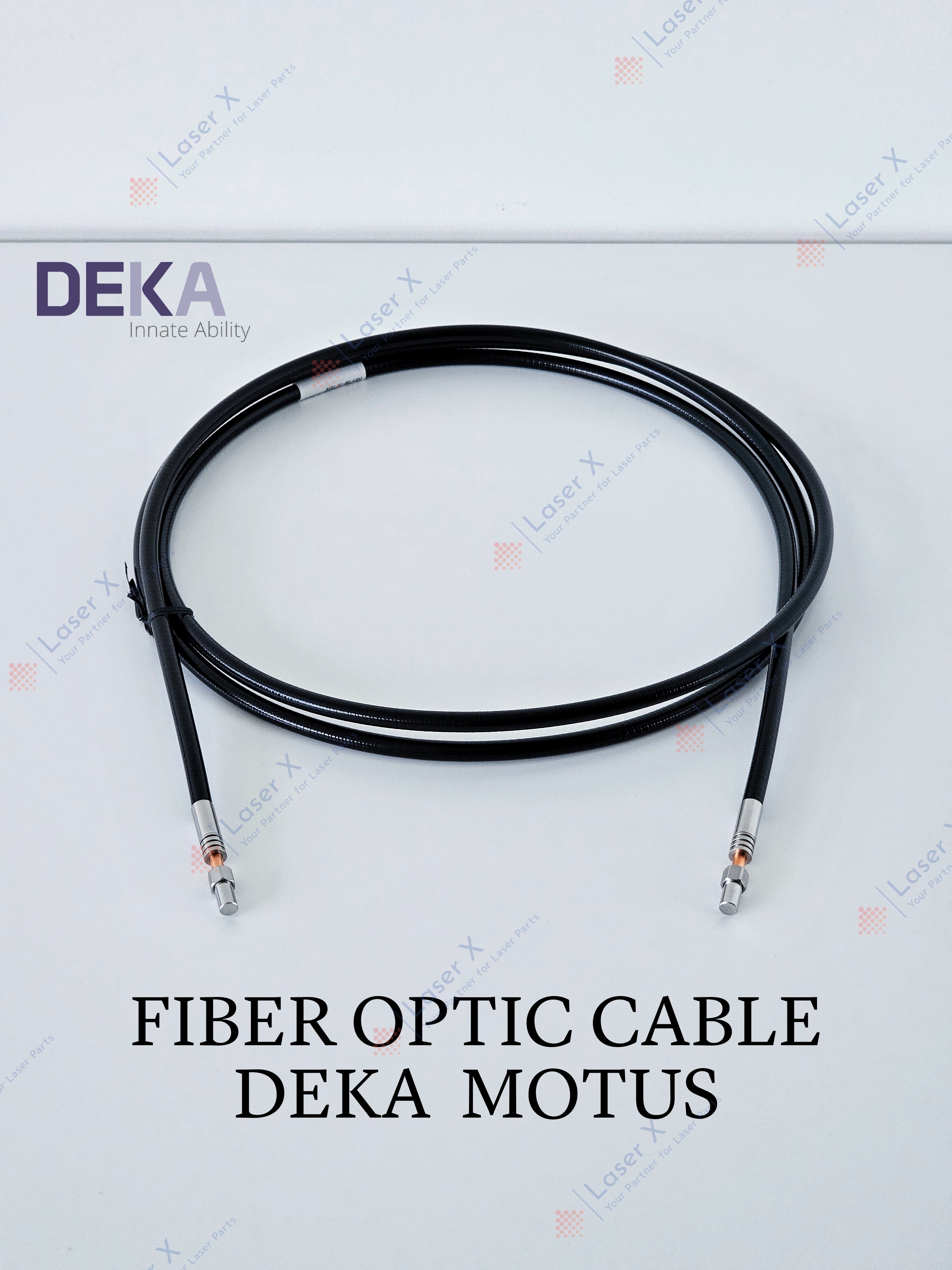 Fiber optic cable for DEKA Motus laser hair removal device (070200204), replacement laser fiber cable.