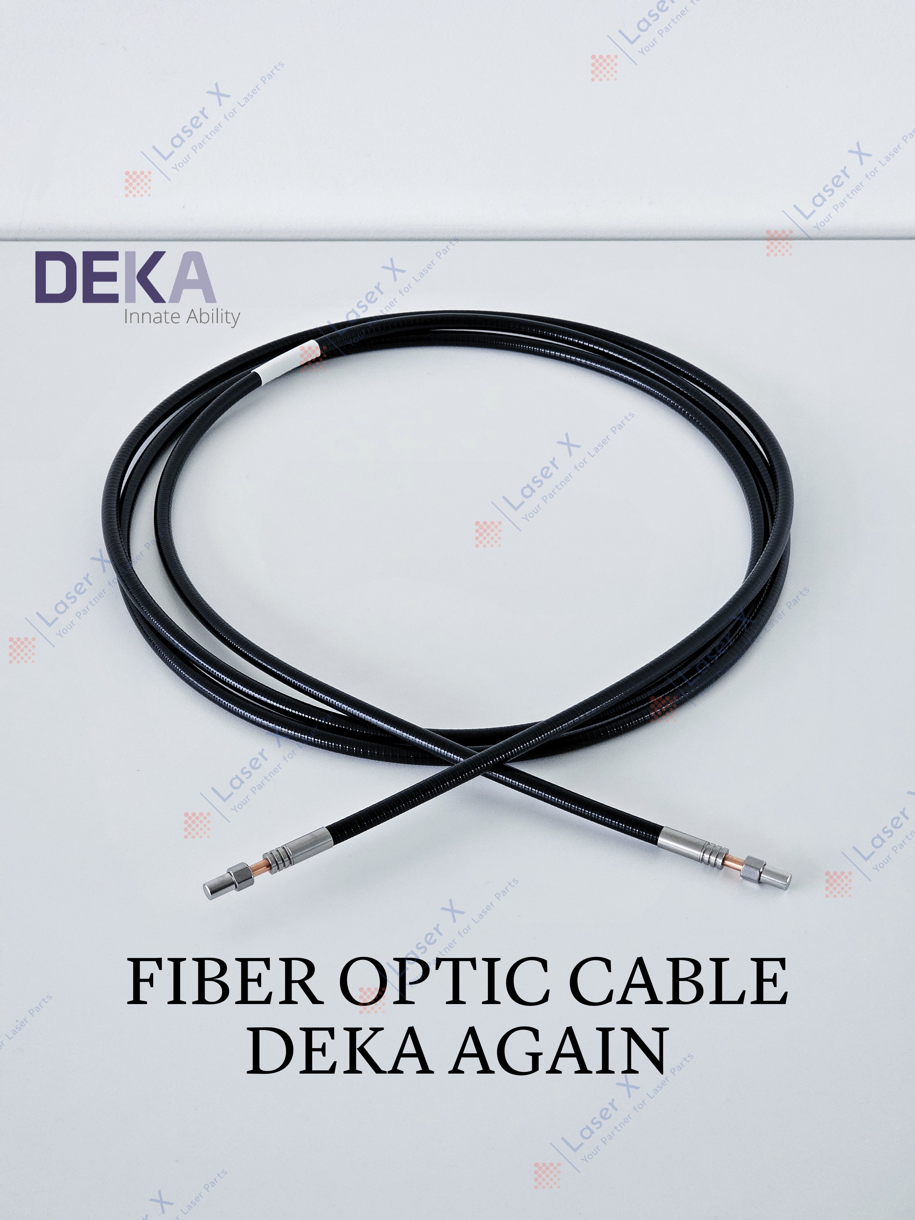 Fiber optic cable for DEKA Again laser hair removal device (N857A1), replacement laser fiber cable.