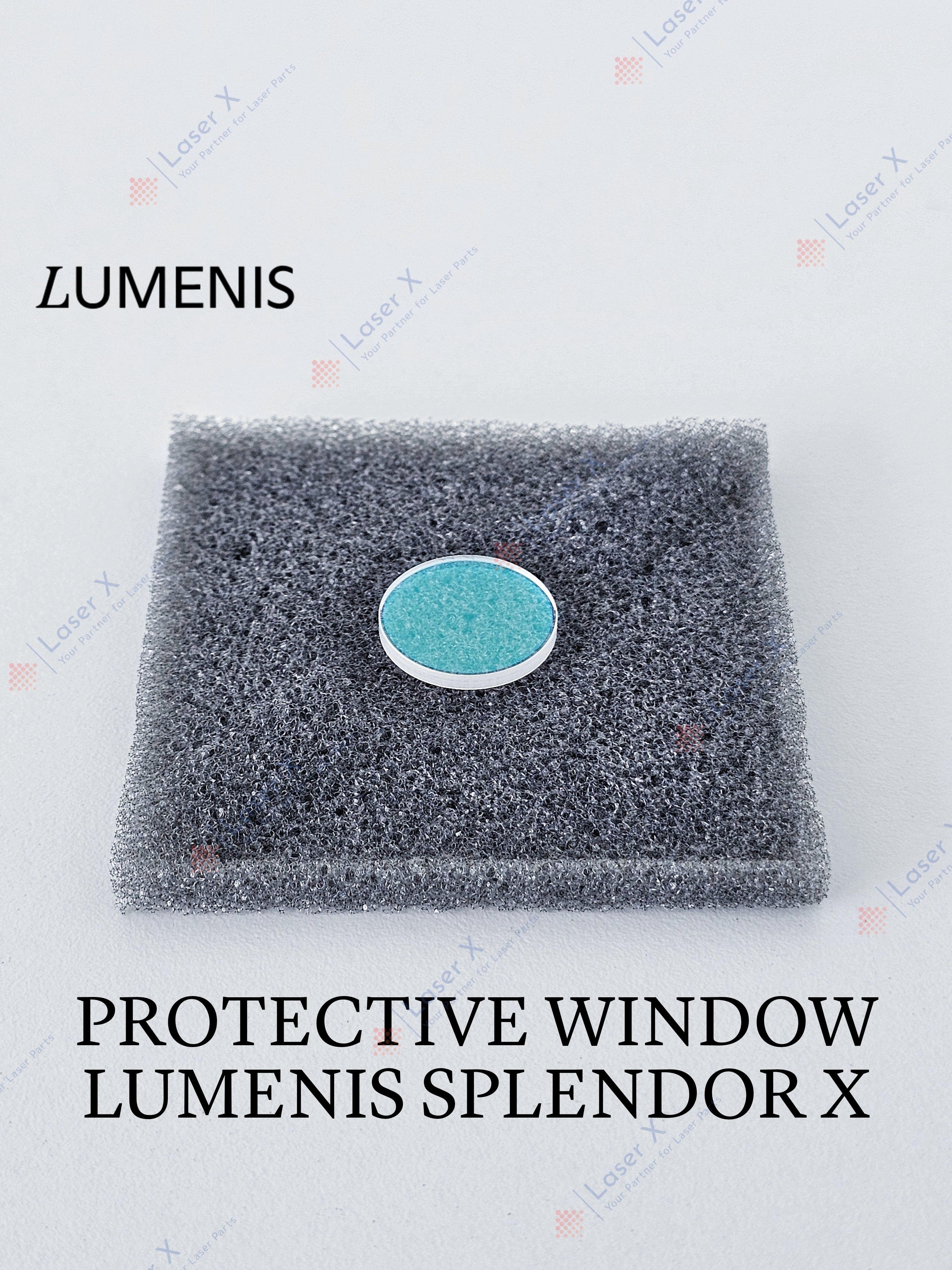 Protective window for Lumenis Splendor X laser handpiece, handpiece lens protective window.