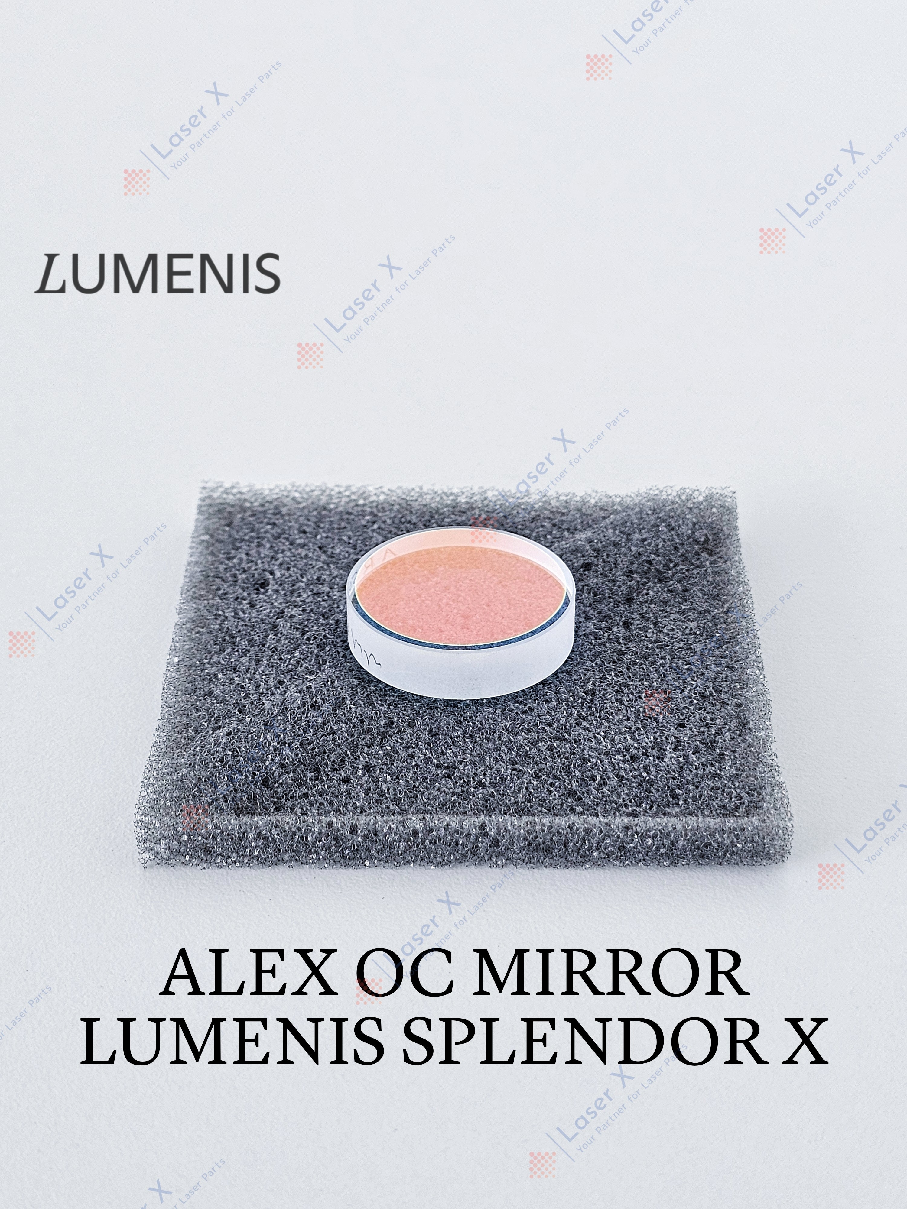 Alexandrite OC mirror 755 nm for Lumenis Splendor X (SPNB150260) laser, high-reflectivity output coupler ensuring stable beam quality