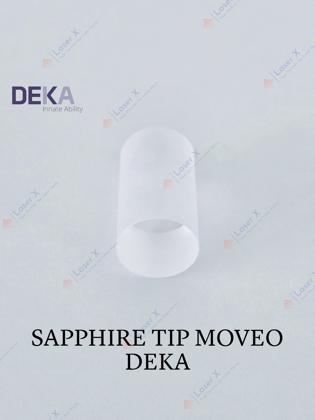 Sapphire tip for DEKA Moveo handpiece laser hair removal device (080202036), Motus, Again, Synchro Replay.