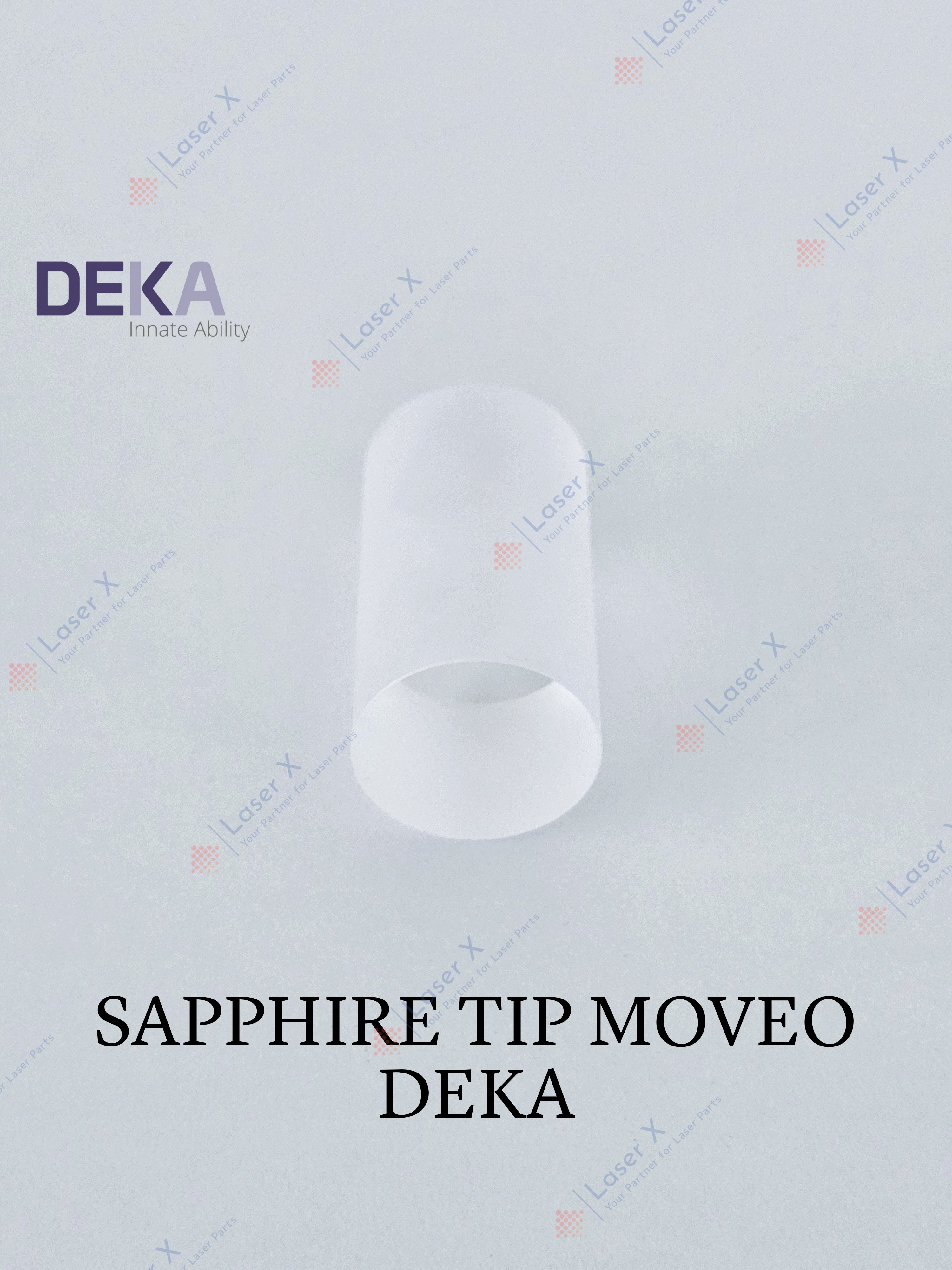 Sapphire tip for DEKA Moveo handpiece laser hair removal device (080202036), Motus, Again, Synchro Replay.