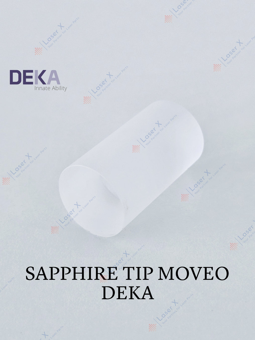 Sapphire tip for DEKA Moveo handpiece laser hair removal device (080202036), Motus, Again, Synchro Replay.