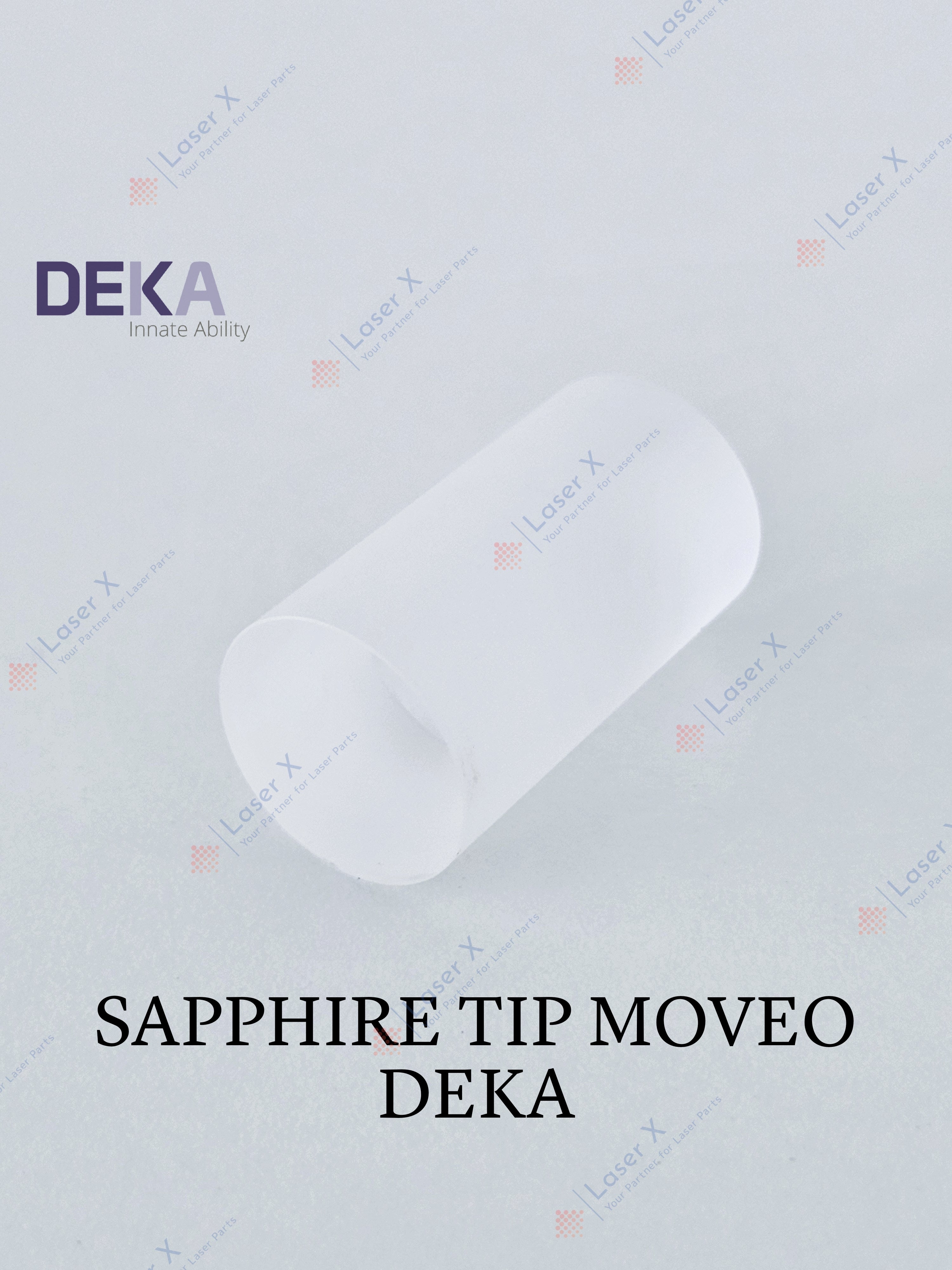 Sapphire tip for DEKA Moveo handpiece laser hair removal device (080202036), Motus, Again, Synchro Replay.