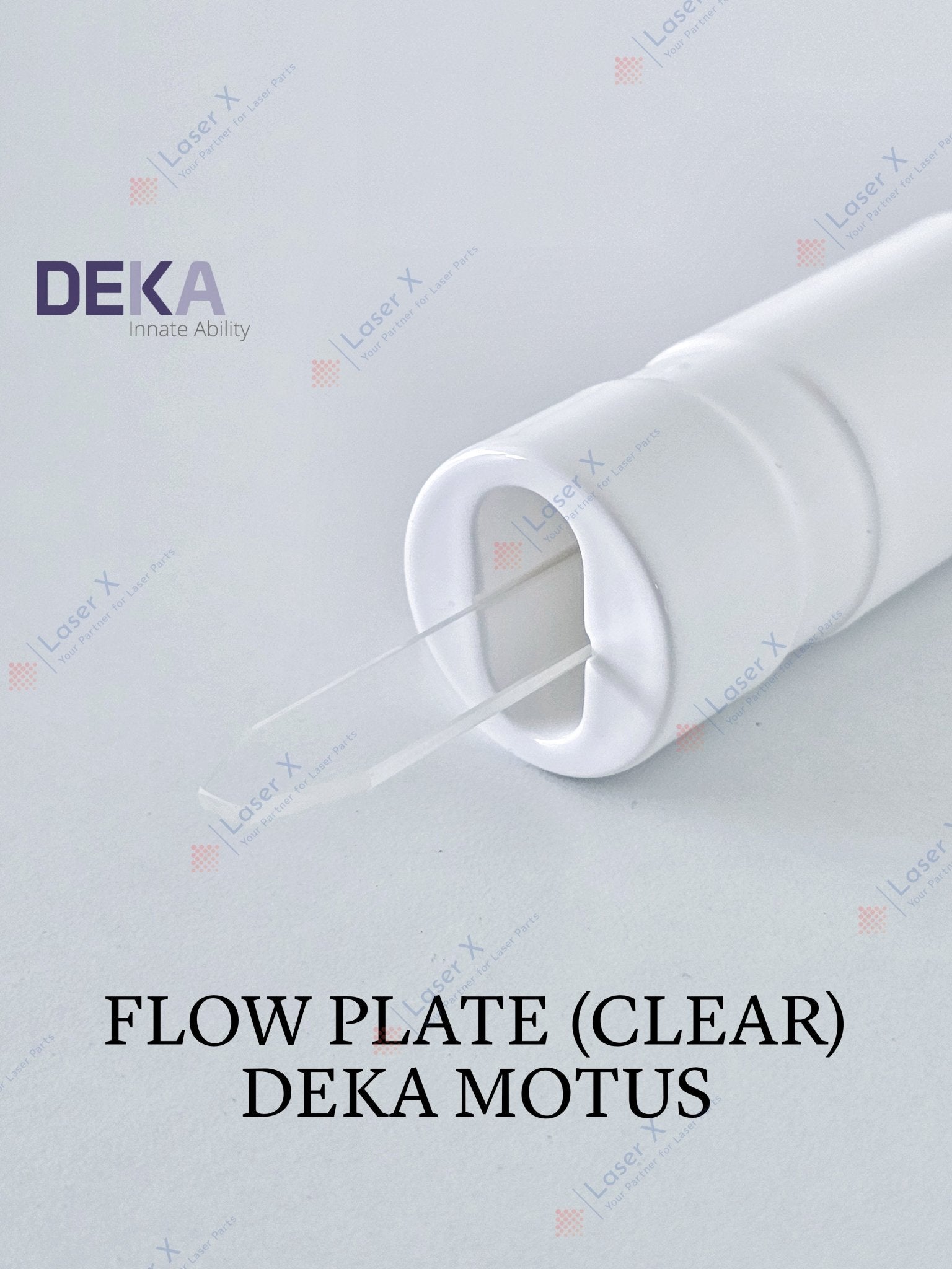 Flow Plate, UV Filter (Clear & Polished), DEKA Motus