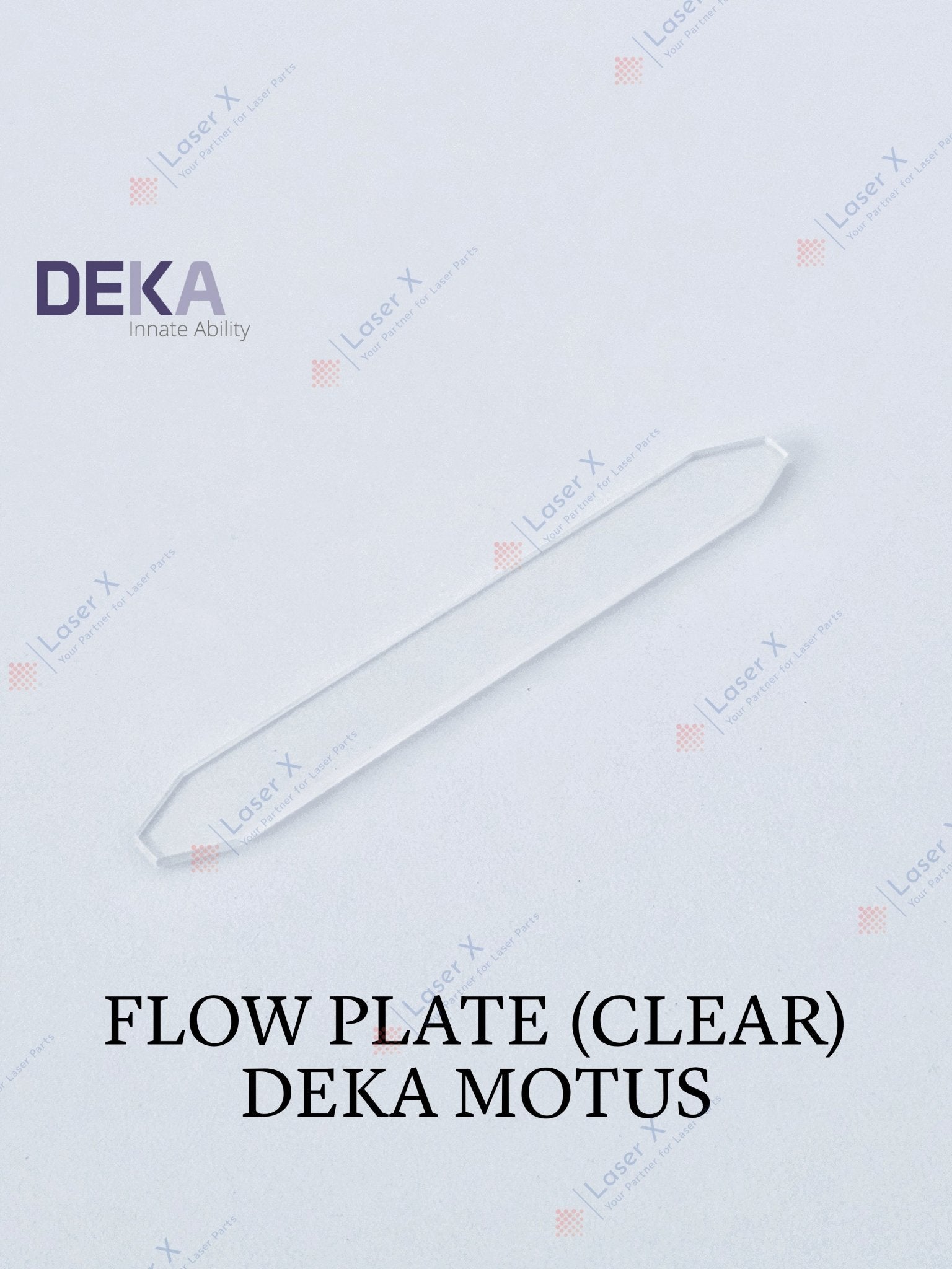 Flow Plate, UV Filter (Clear & Polished), DEKA Motus