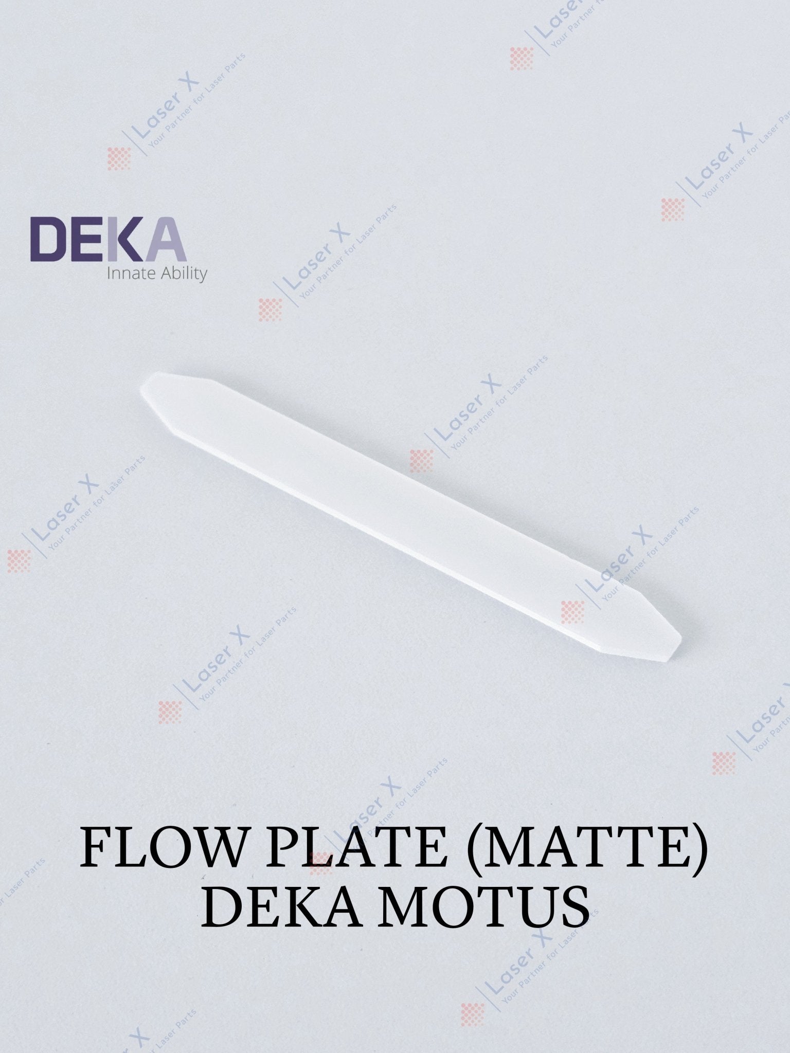 Flow Plate, UV Filter Glass (Matte), DEKA Motus